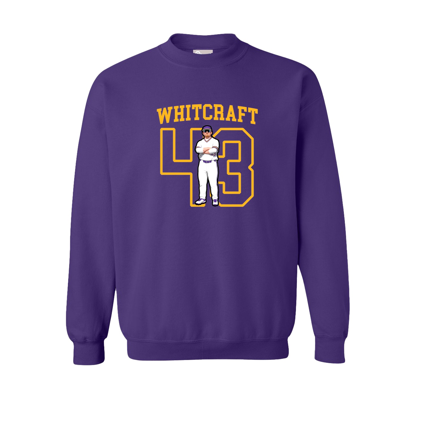 Fleece Crew — Shirsey in Purple