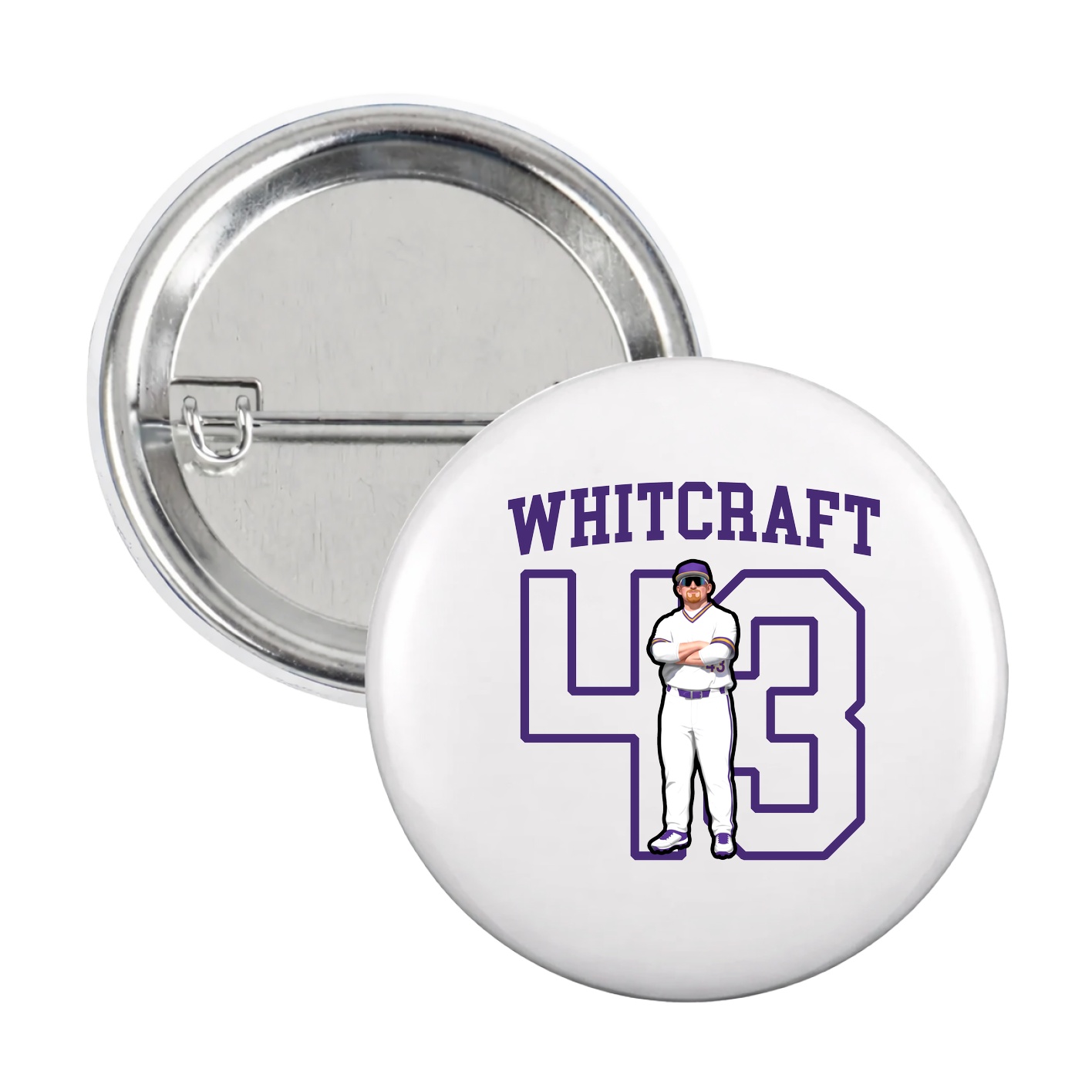 Game Day Button — Shirsey in White