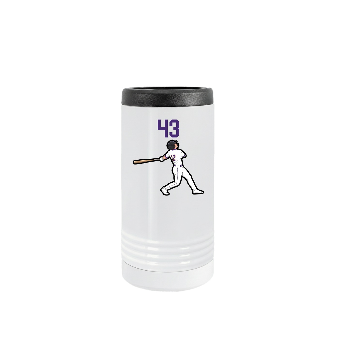 Slim Beverage Holder — Number Top in White