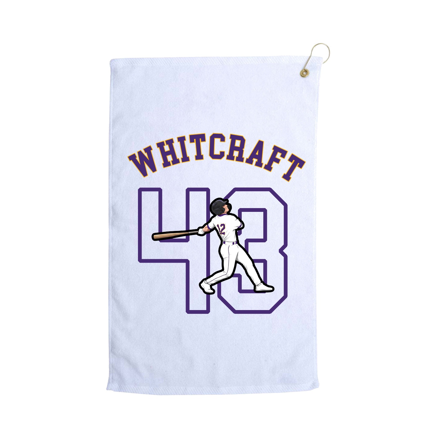 Golf Towel — Shirsey Arch in White