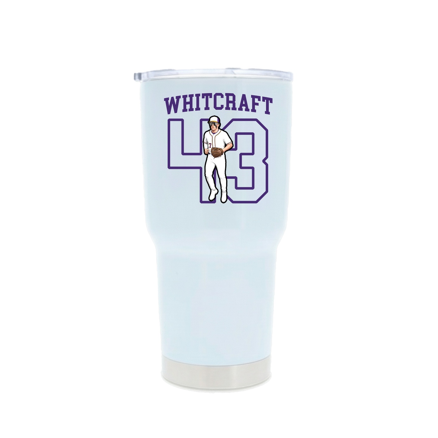 30oz Stainless Steel Tumbler — Shirsey in White
