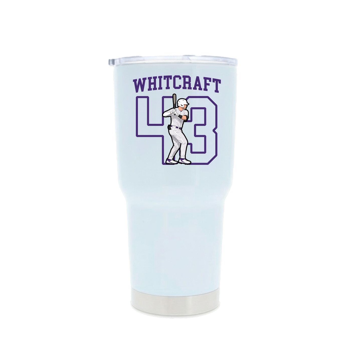 30oz Stainless Steel Tumbler — Shirsey in White