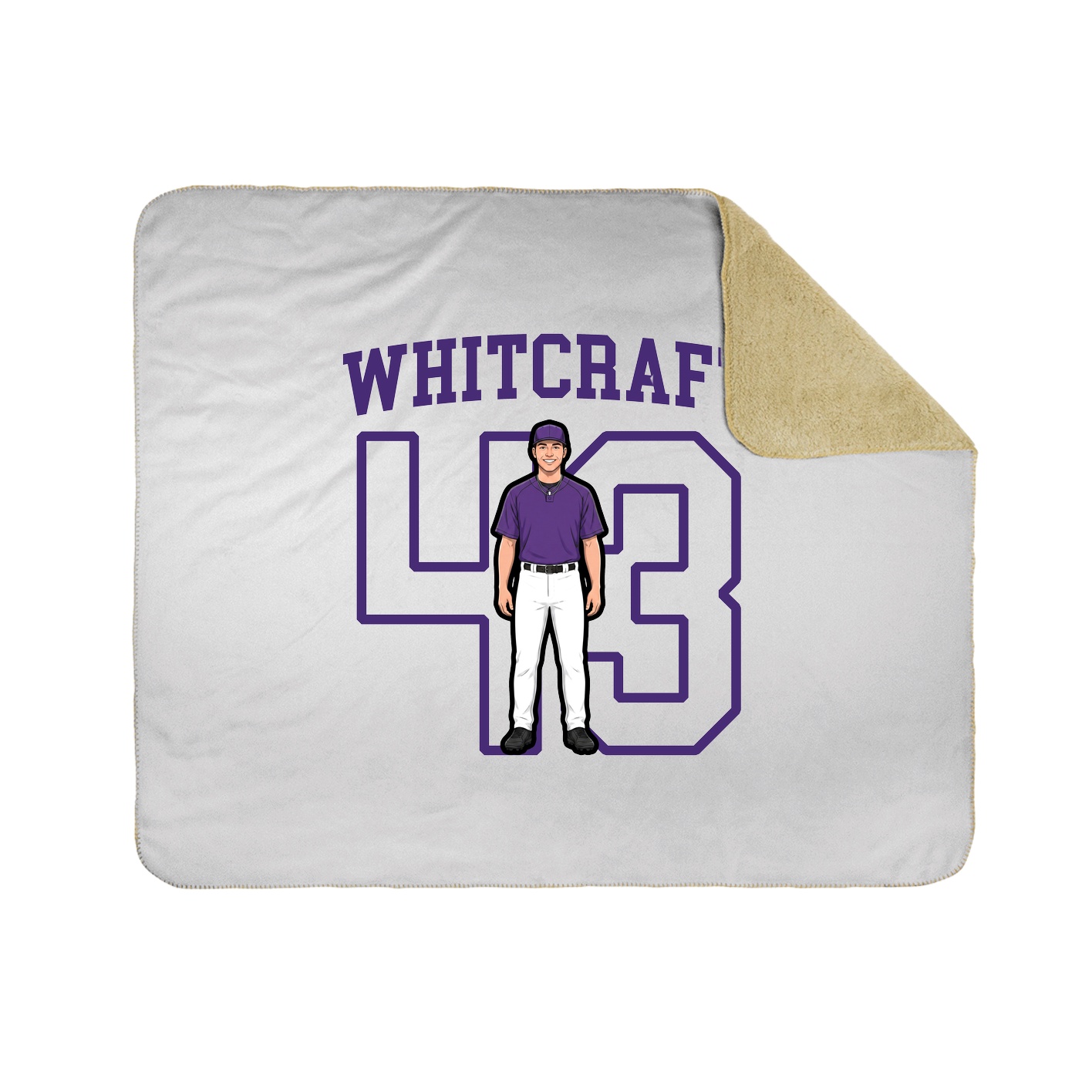 Throw Blanket — Shirsey in White