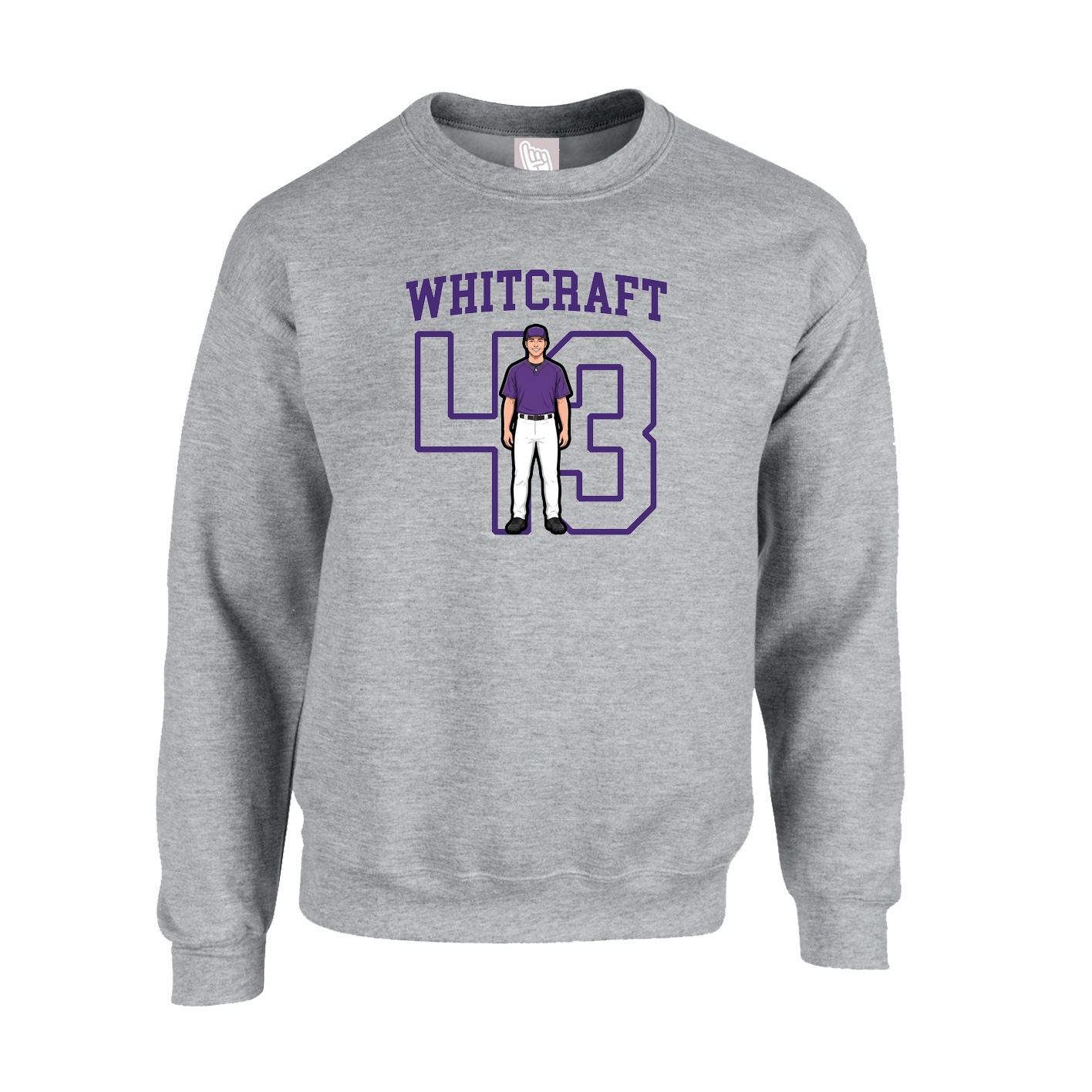 Fleece Crew — Shirsey in Grey