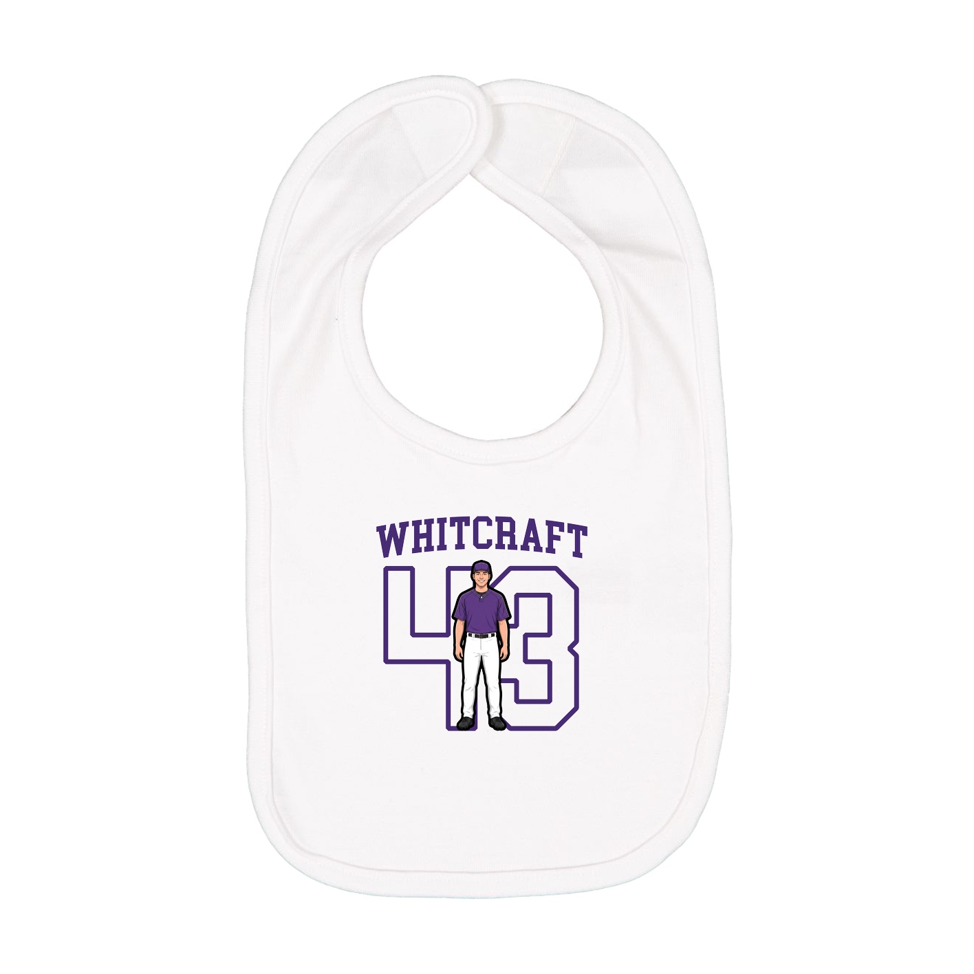 Infant Bib — Shirsey in White