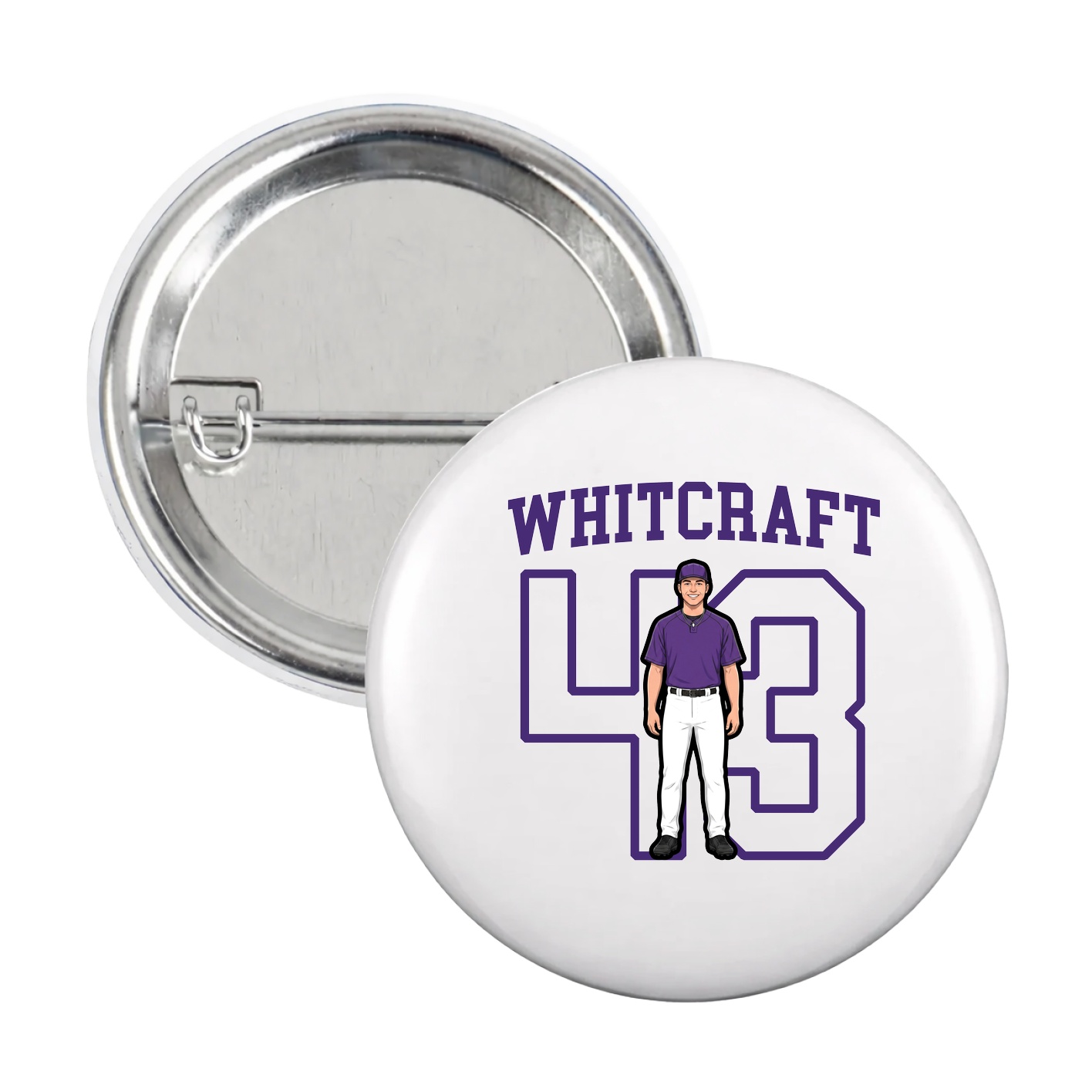 Game Day Button — Shirsey in White