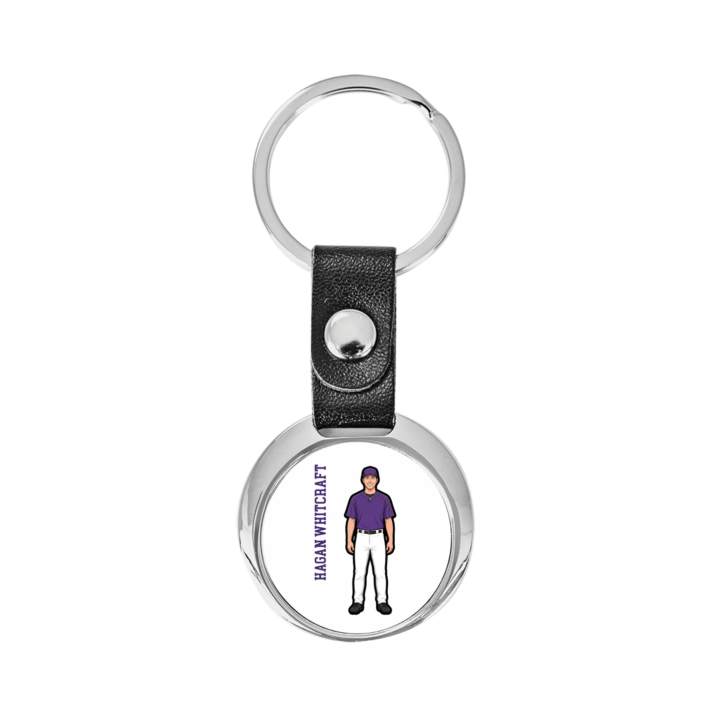Key Chain — Name Vertical in Classic