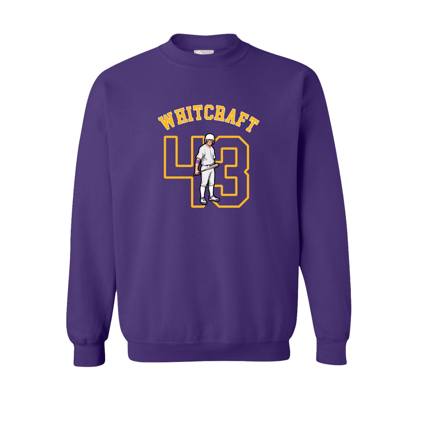 Fleece Crew — Shirsey Arch in Purple