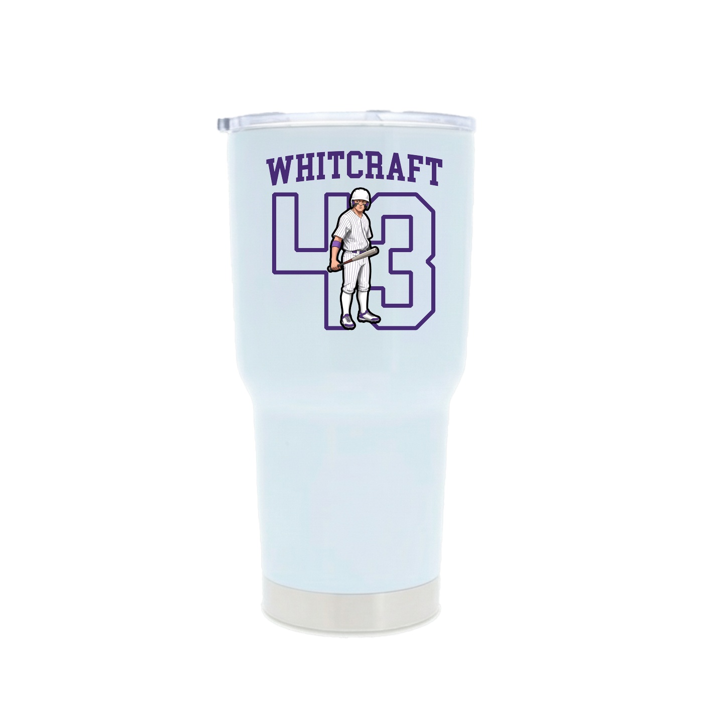 30oz Stainless Steel Tumbler — Shirsey in White