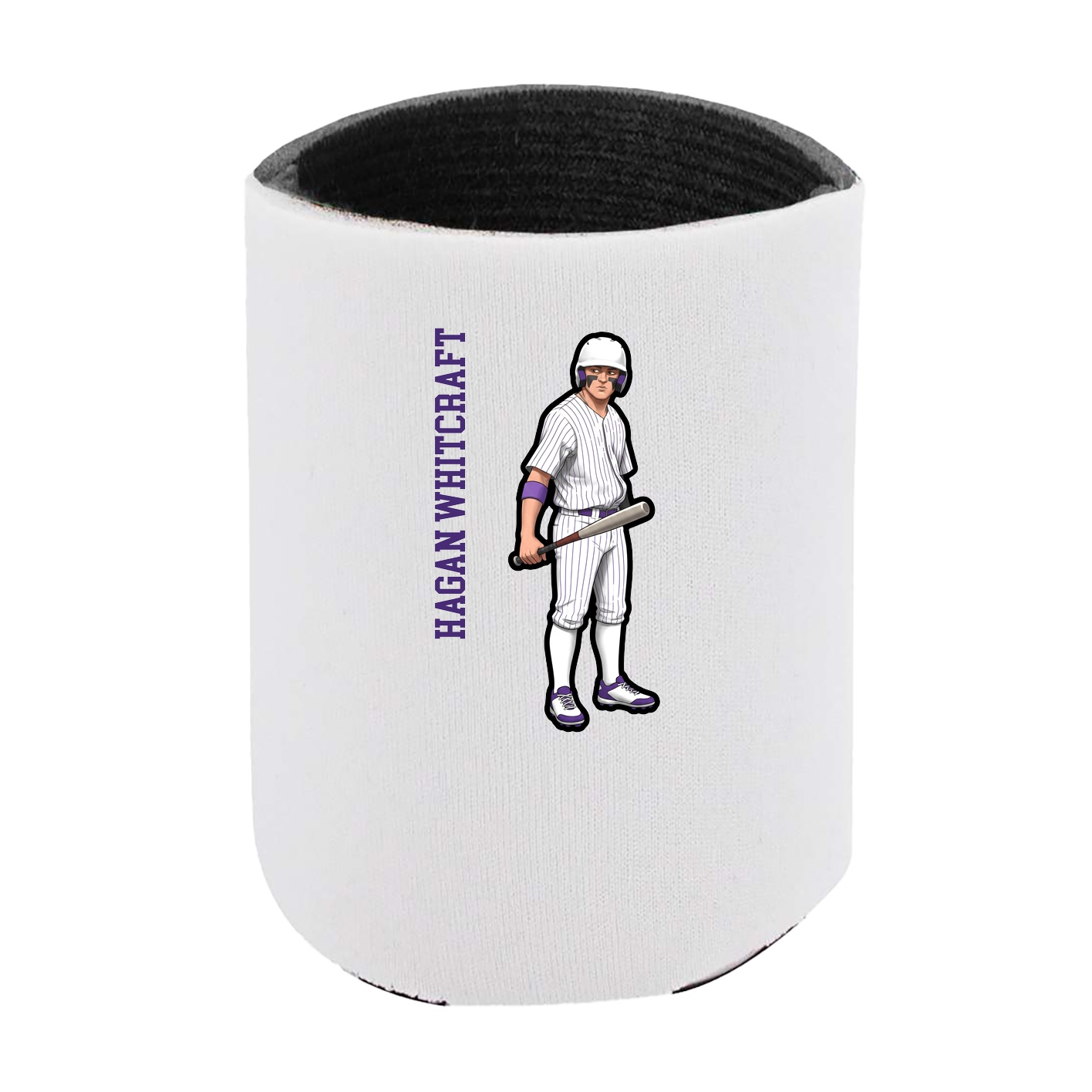 Can Holder — Name Vertical in White