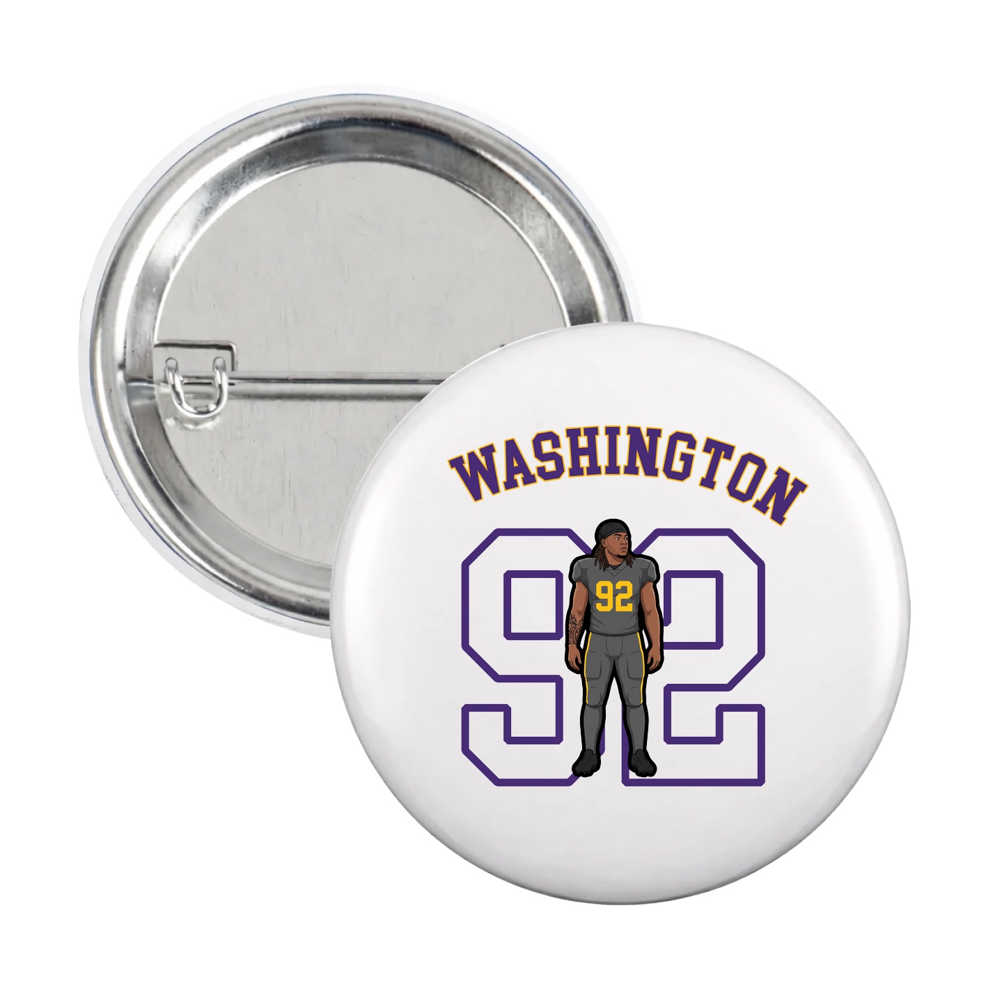 Game Day Button — Shirsey Arch in White