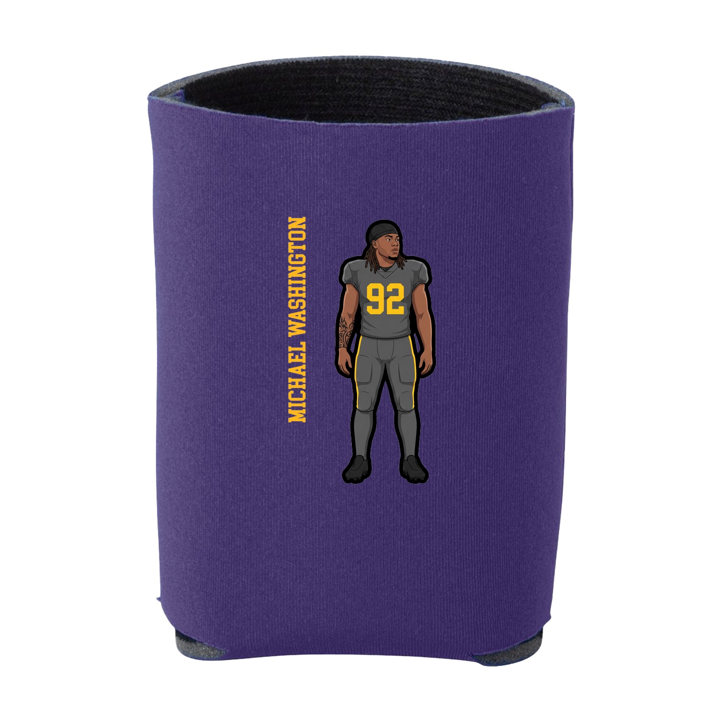Can Holder — Name Vertical in Purple