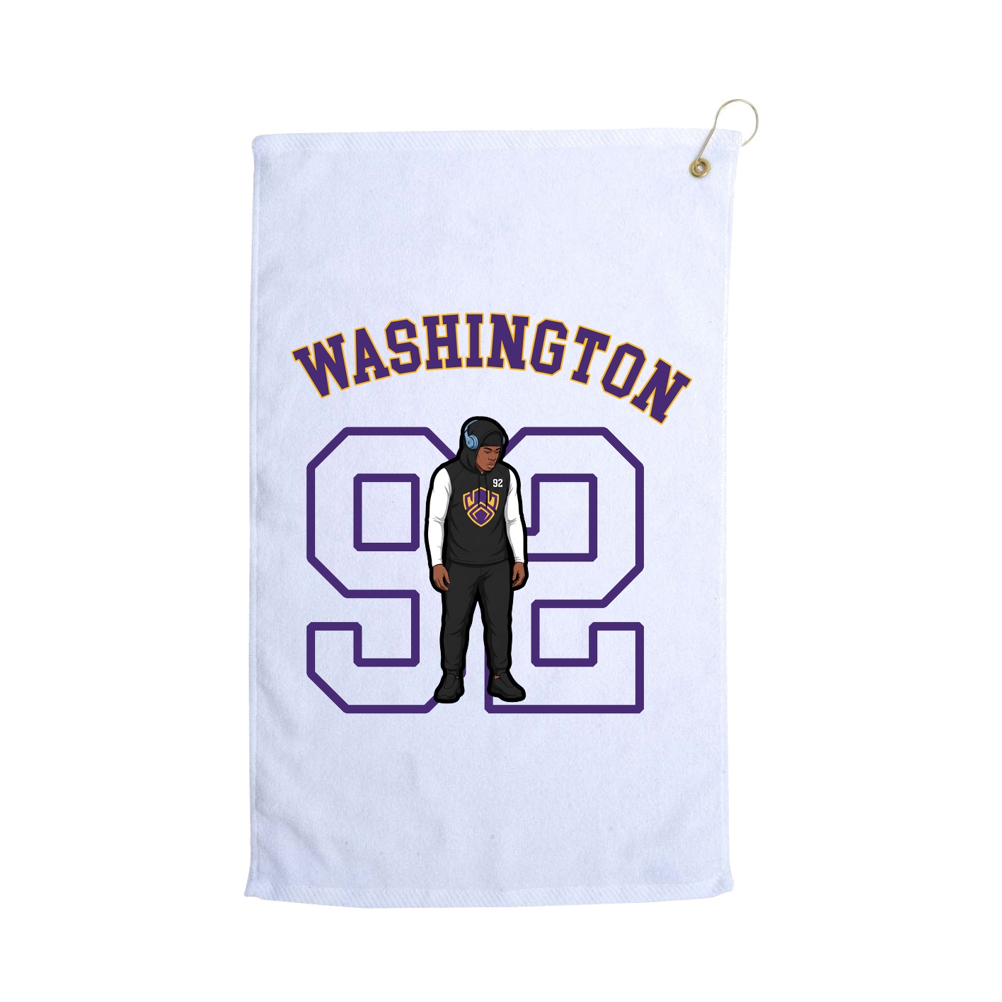 Golf Towel — Shirsey Arch in White