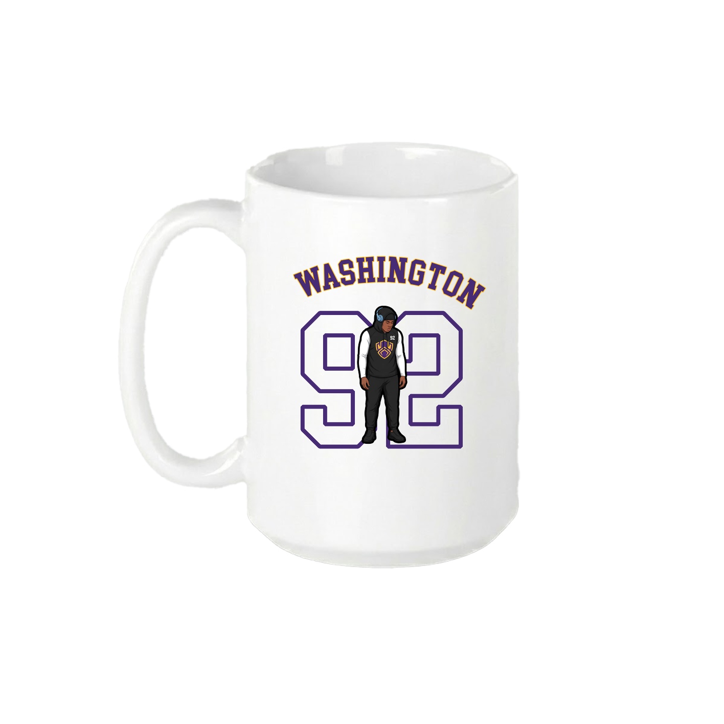 15oz Coffee Mug — Shirsey Arch in White
