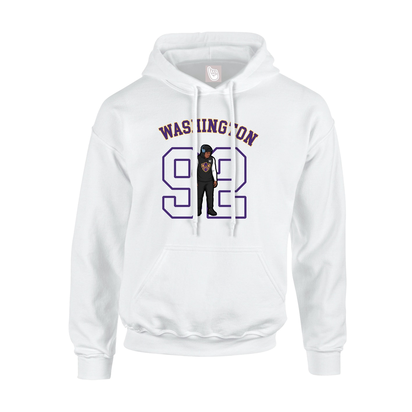 Hoodie — Shirsey Arch in White