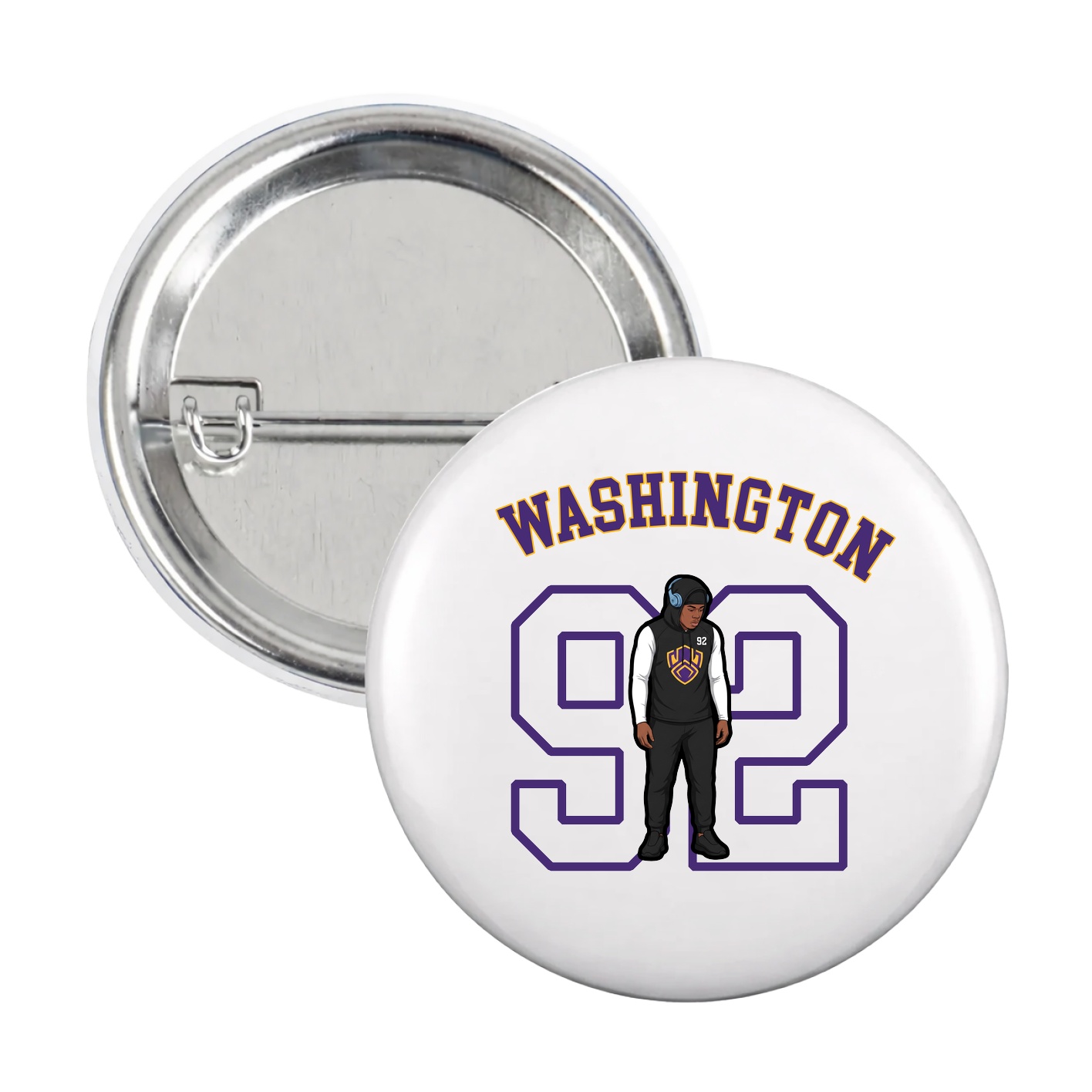 Game Day Button — Shirsey Arch in White