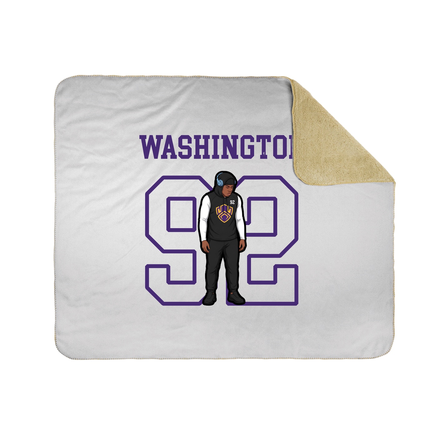 Throw Blanket — Shirsey in White