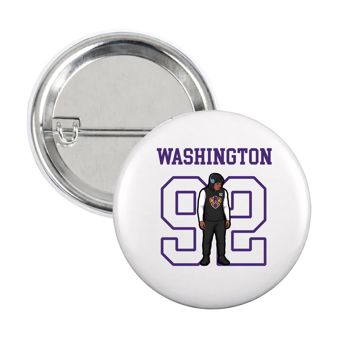 Game Day Button — Shirsey in White