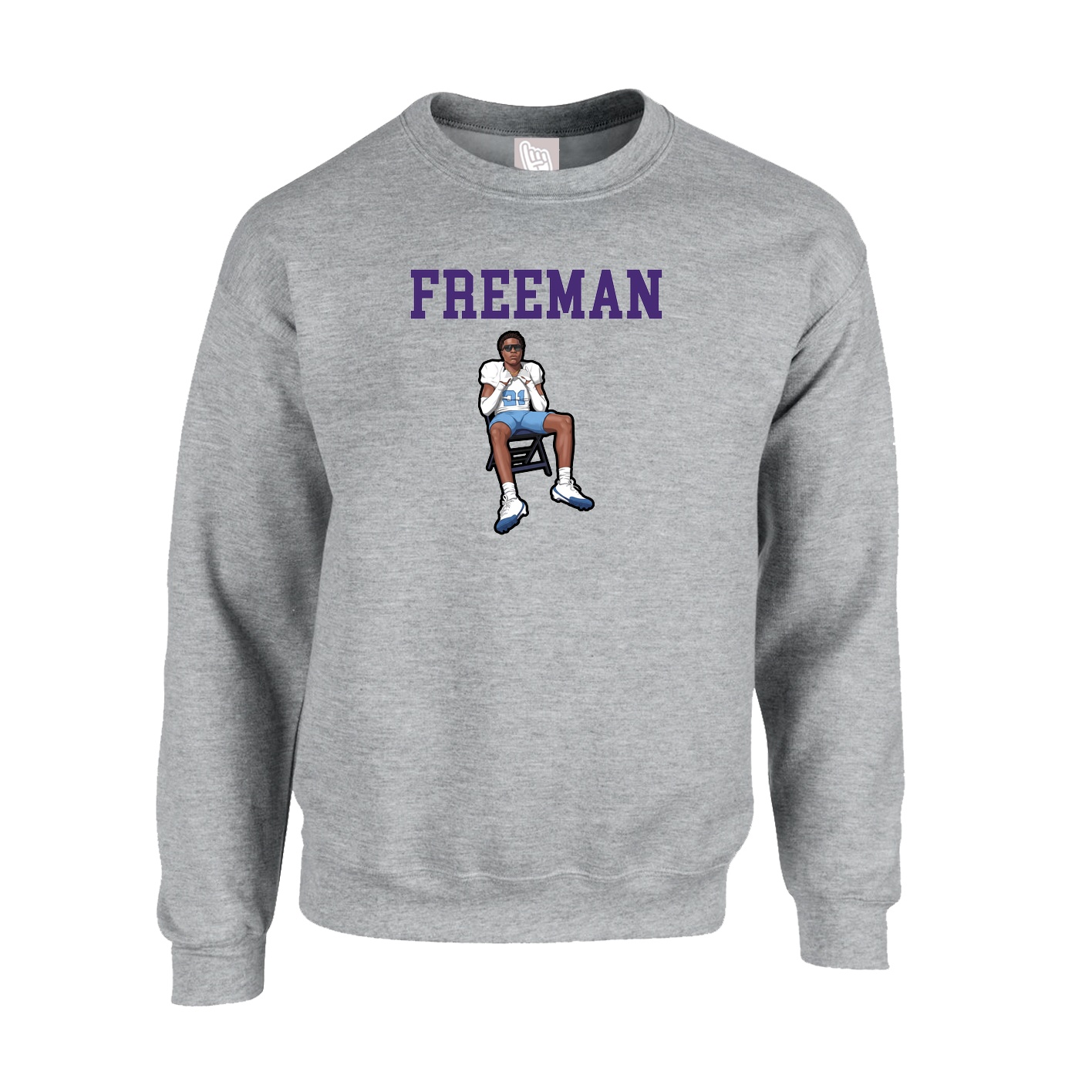 Fleece Crew — Shirsey in Grey