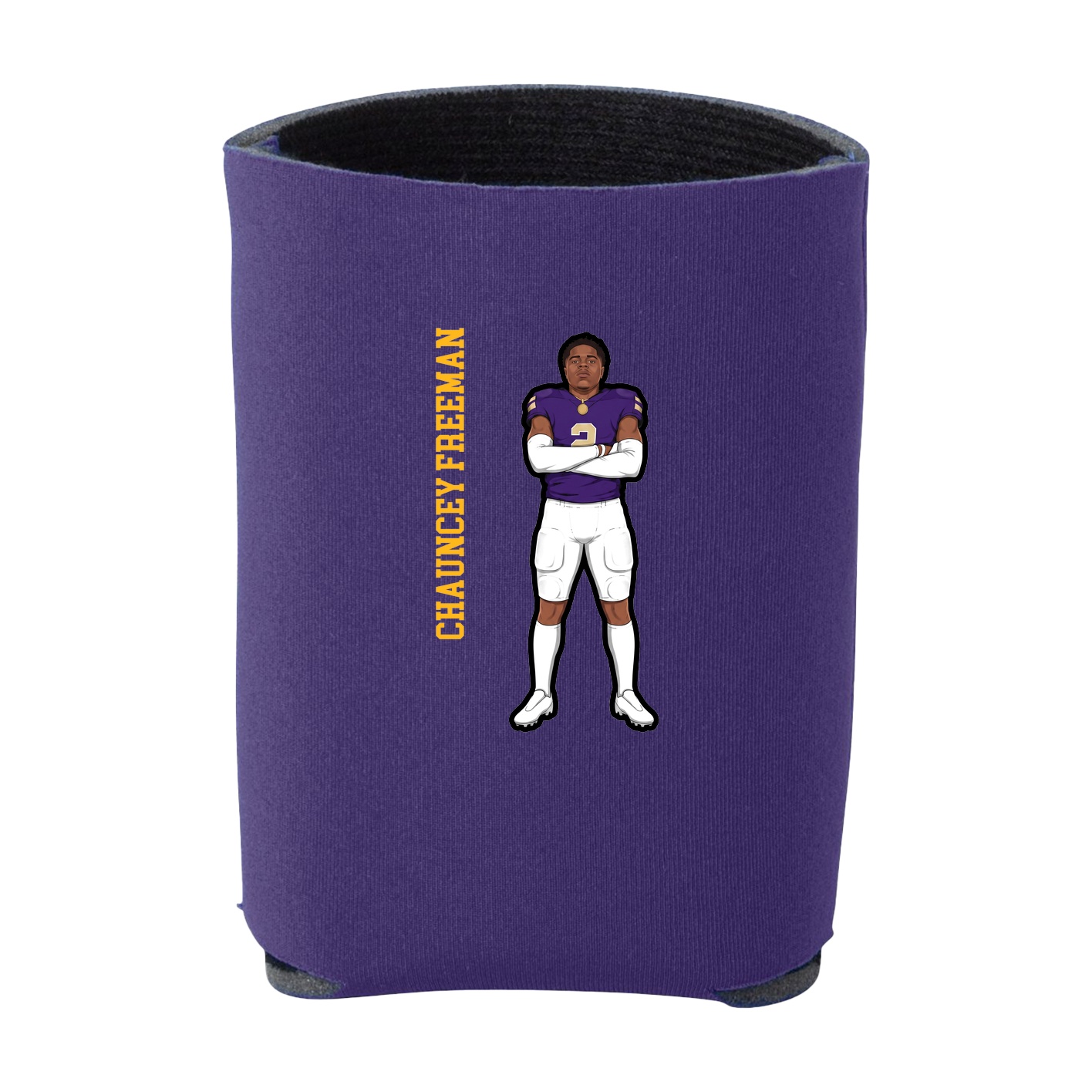 Can Holder — Name Vertical in Purple