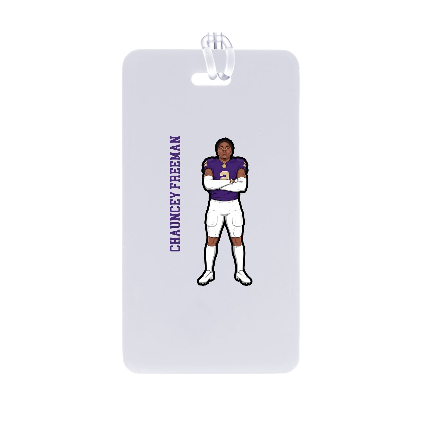 Bag Tag — Name Vertical in Classic