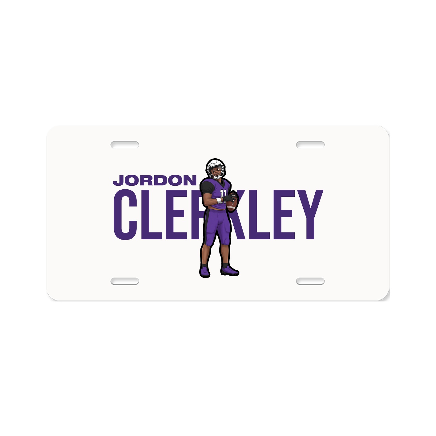 License Plate — Player Name in Classic
