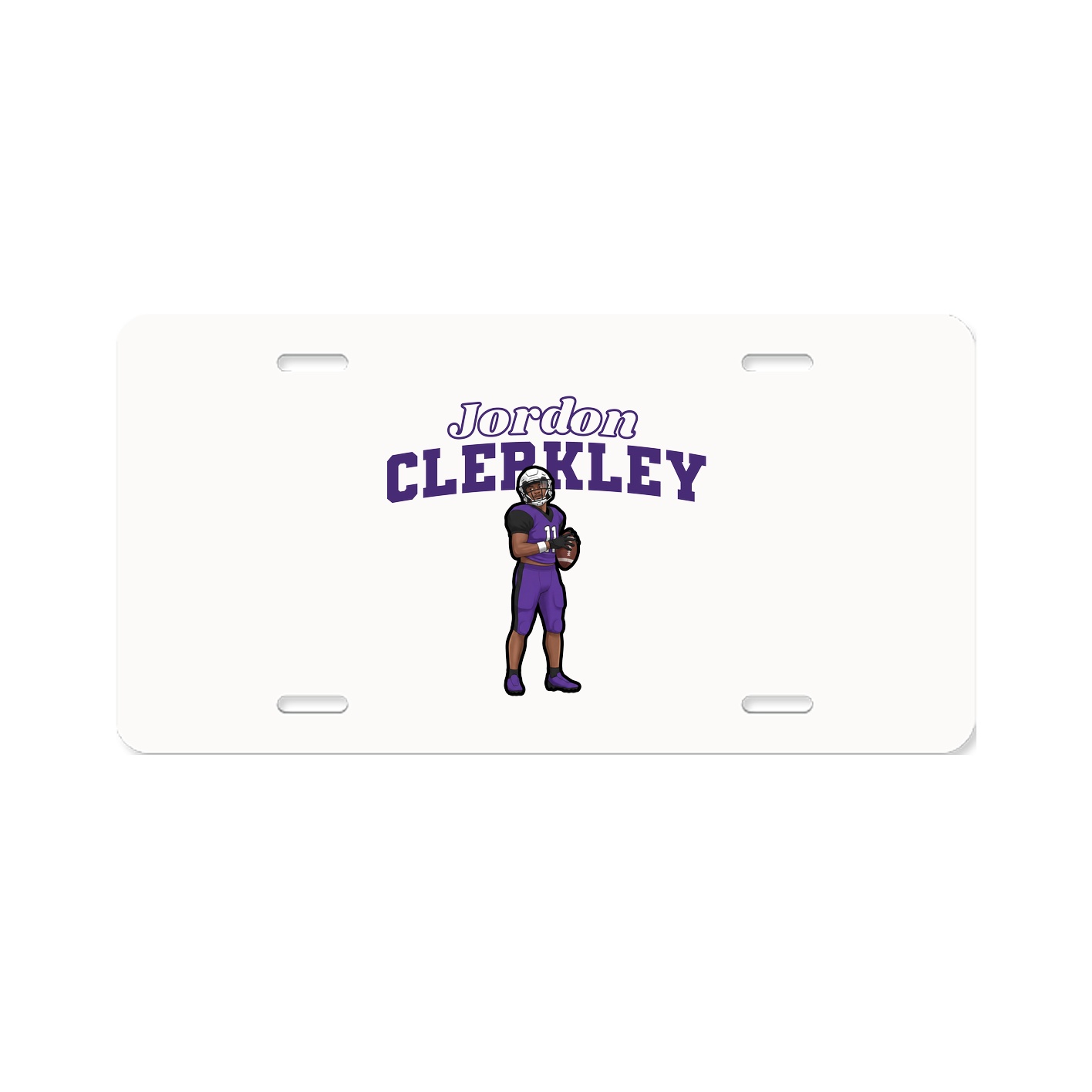 License Plate — Name Arch in Classic