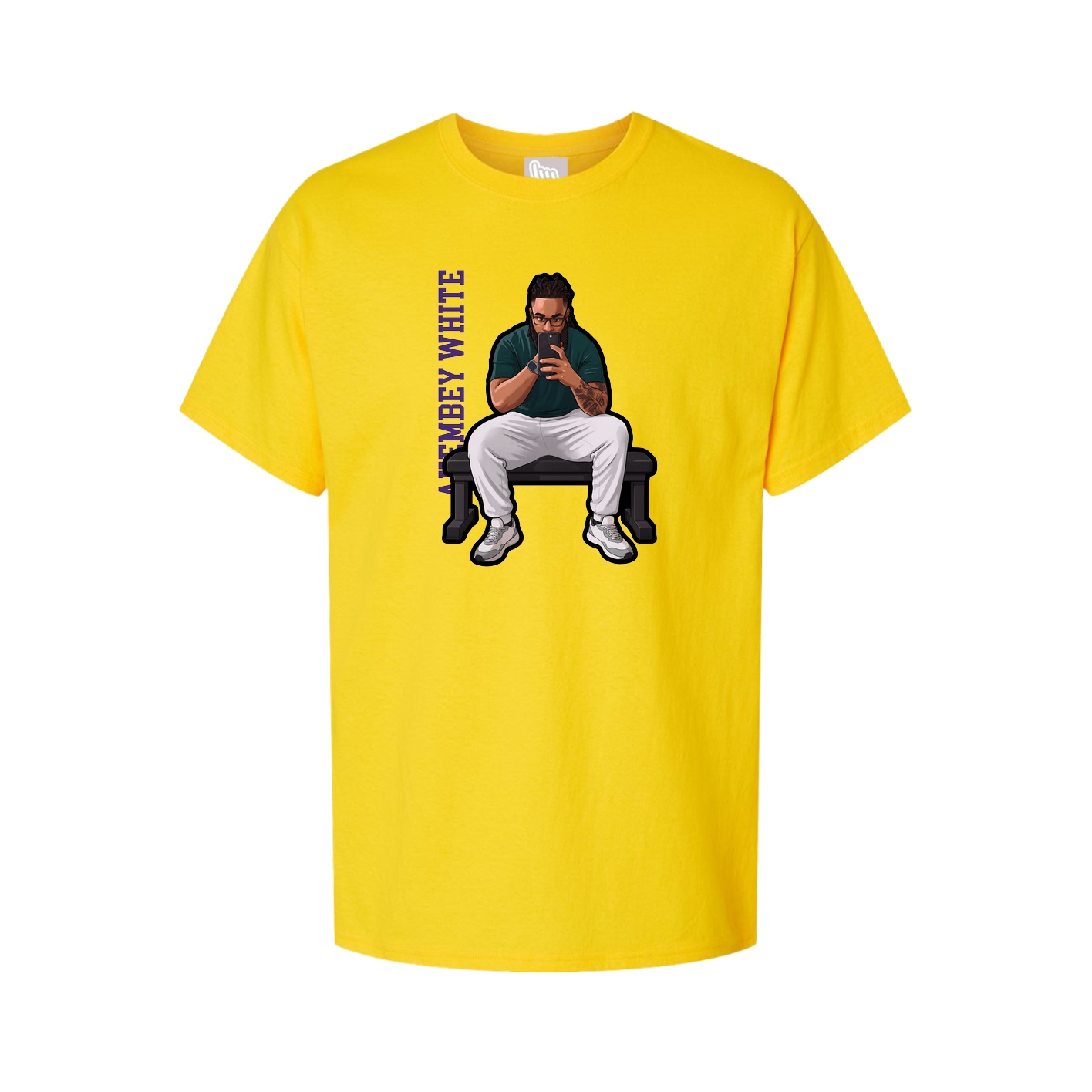 Tee — Name Vertical in Gold