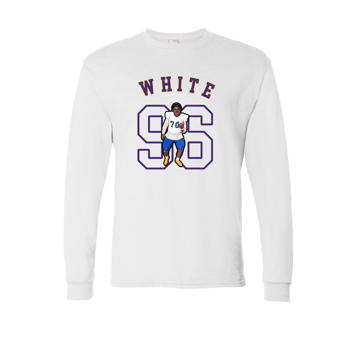 Long Sleeve Tee — Shirsey Arch in White