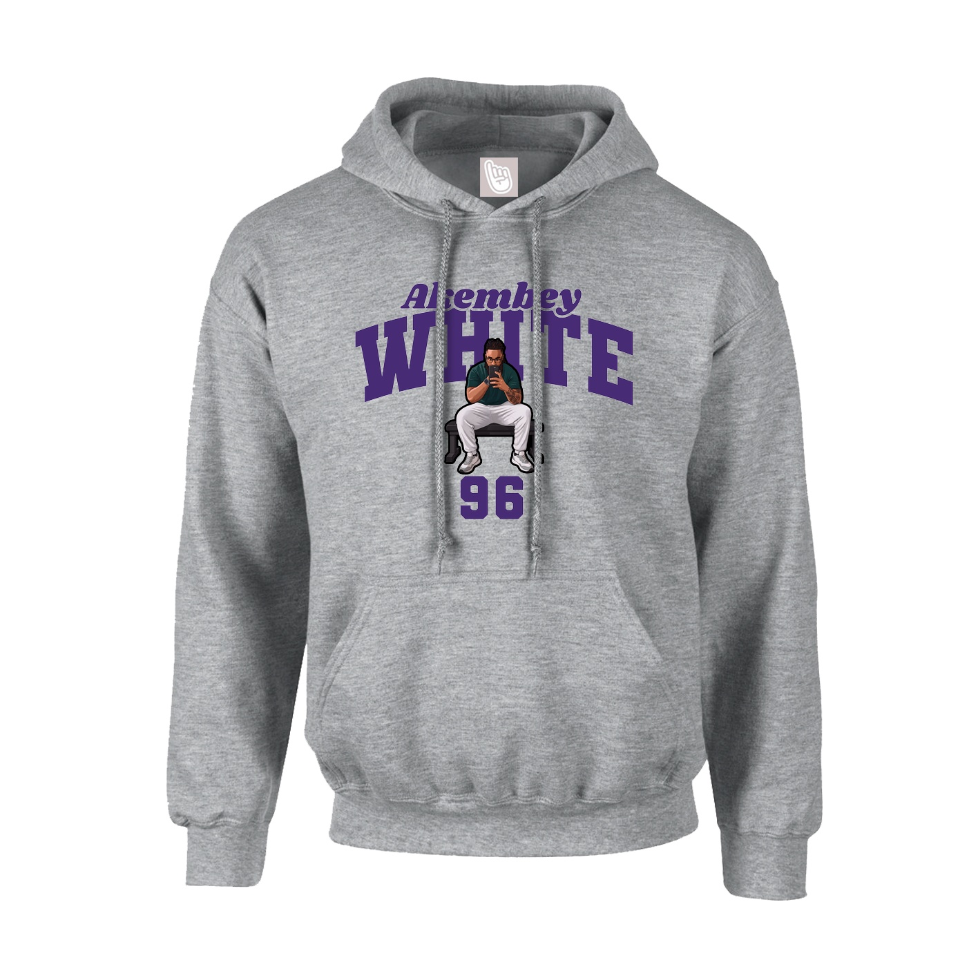 Hoodie — Signature Arch in Grey