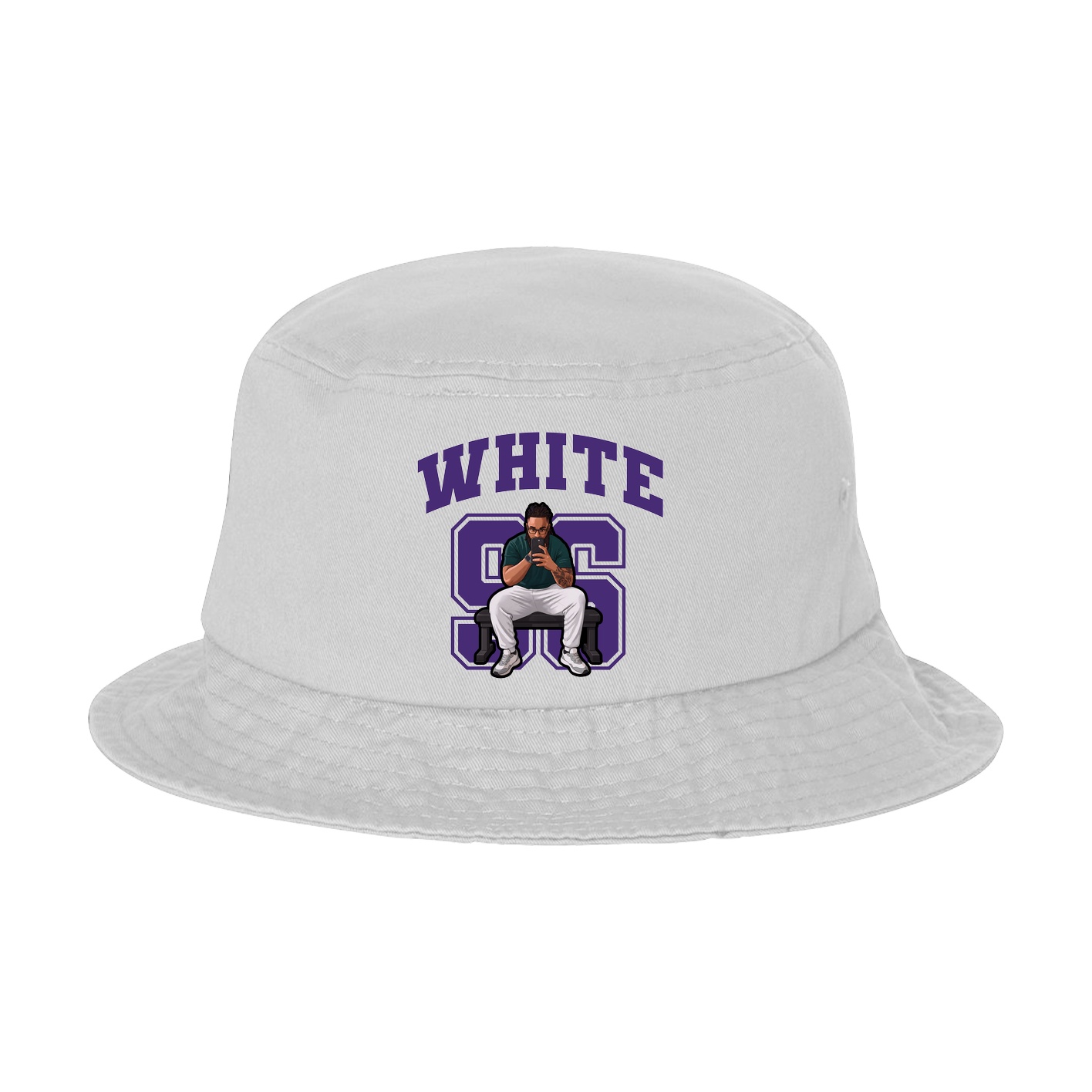 Bucket Cap — Number in White