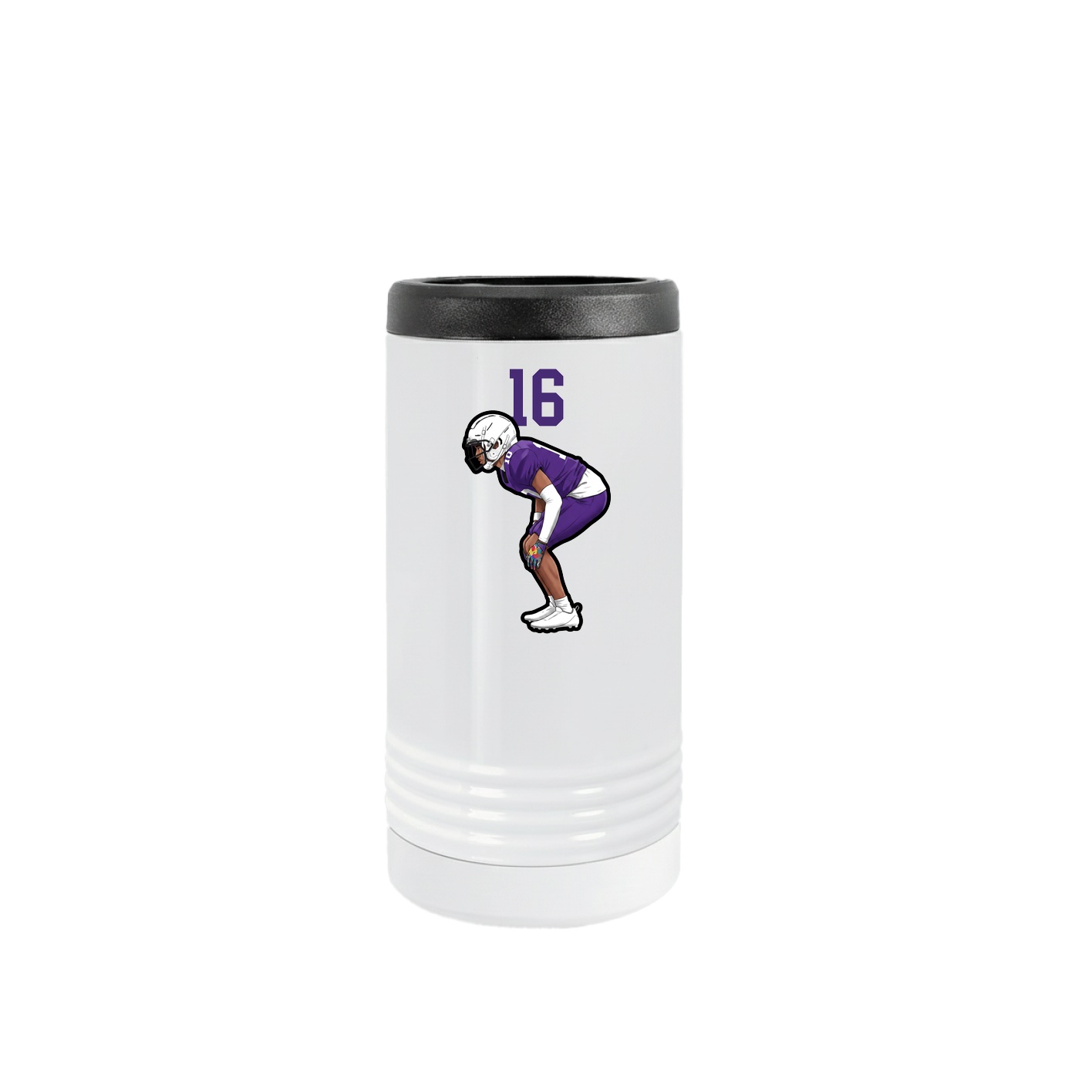 Slim Beverage Holder — Number Top in White