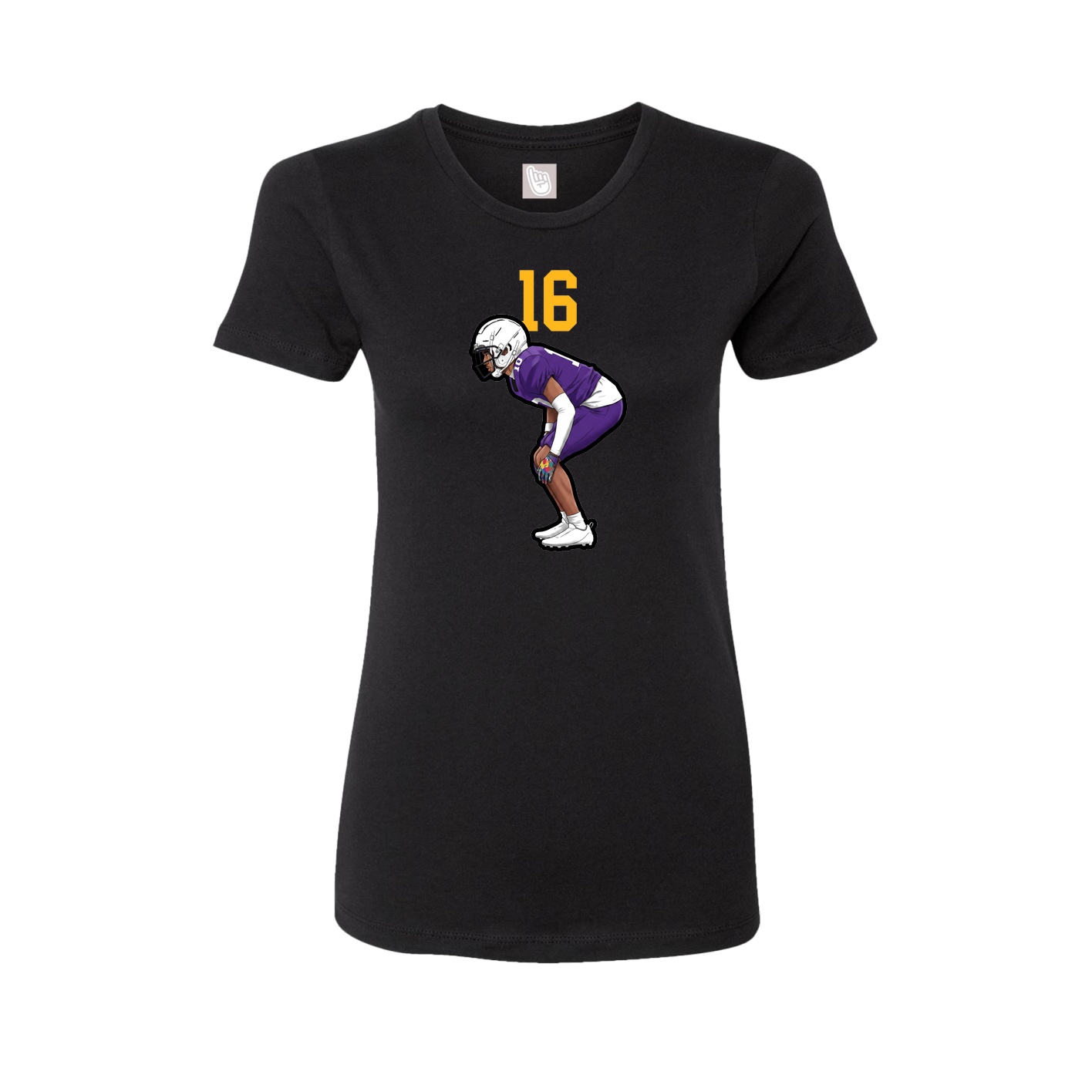Womens Tee — Number Top in Black