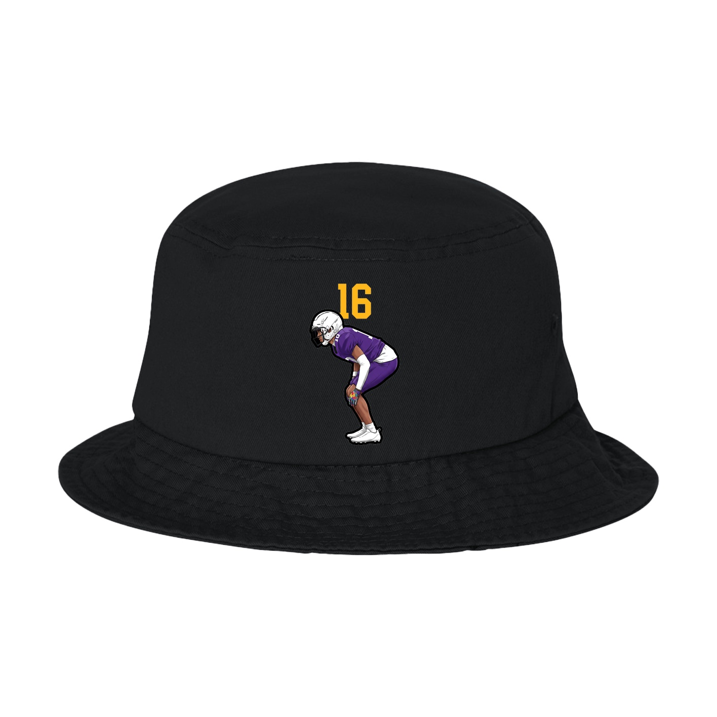 Bucket Cap — Number Top in Black