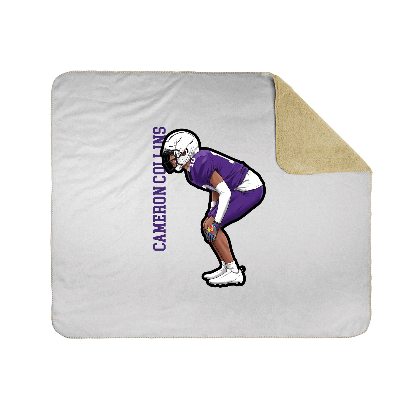 50x60 Sherpa Lined Throw Blanket