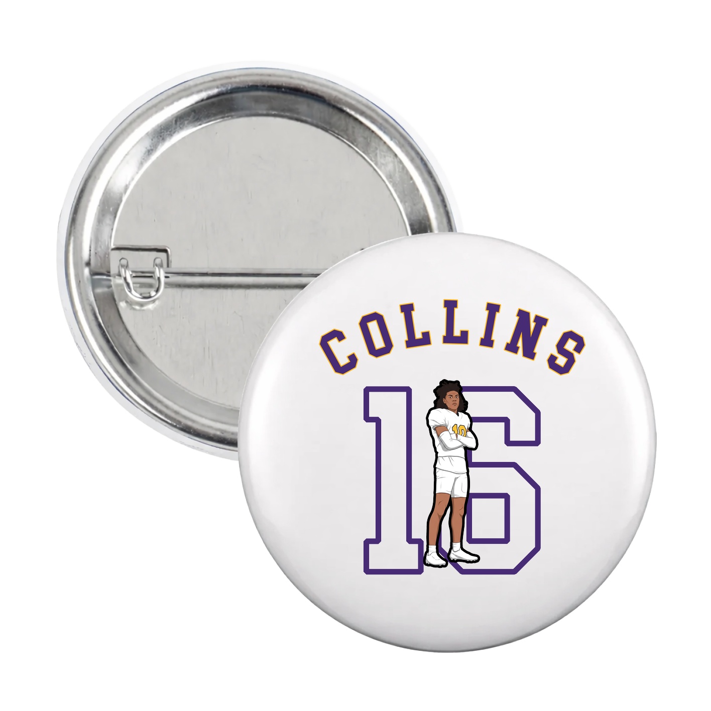 Game Day Button — Shirsey Arch in White