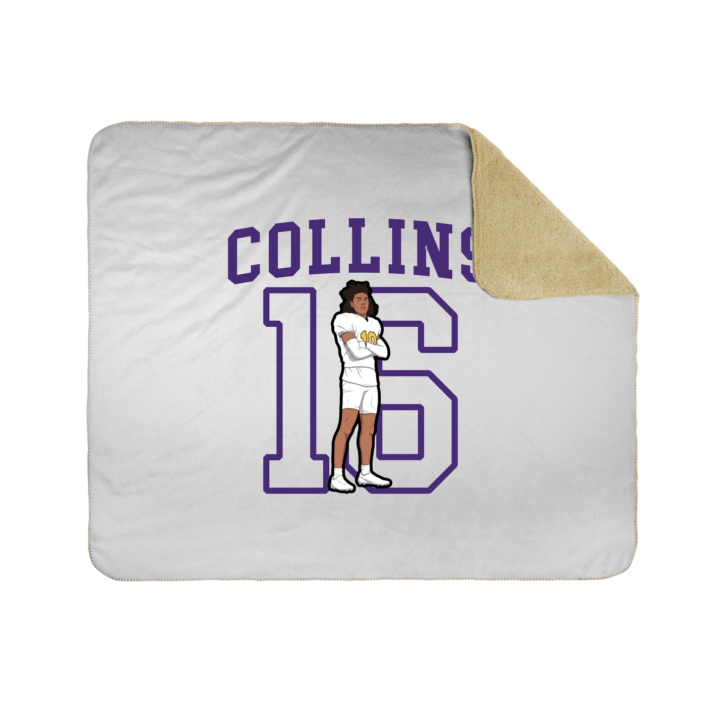 Throw Blanket — Shirsey in White