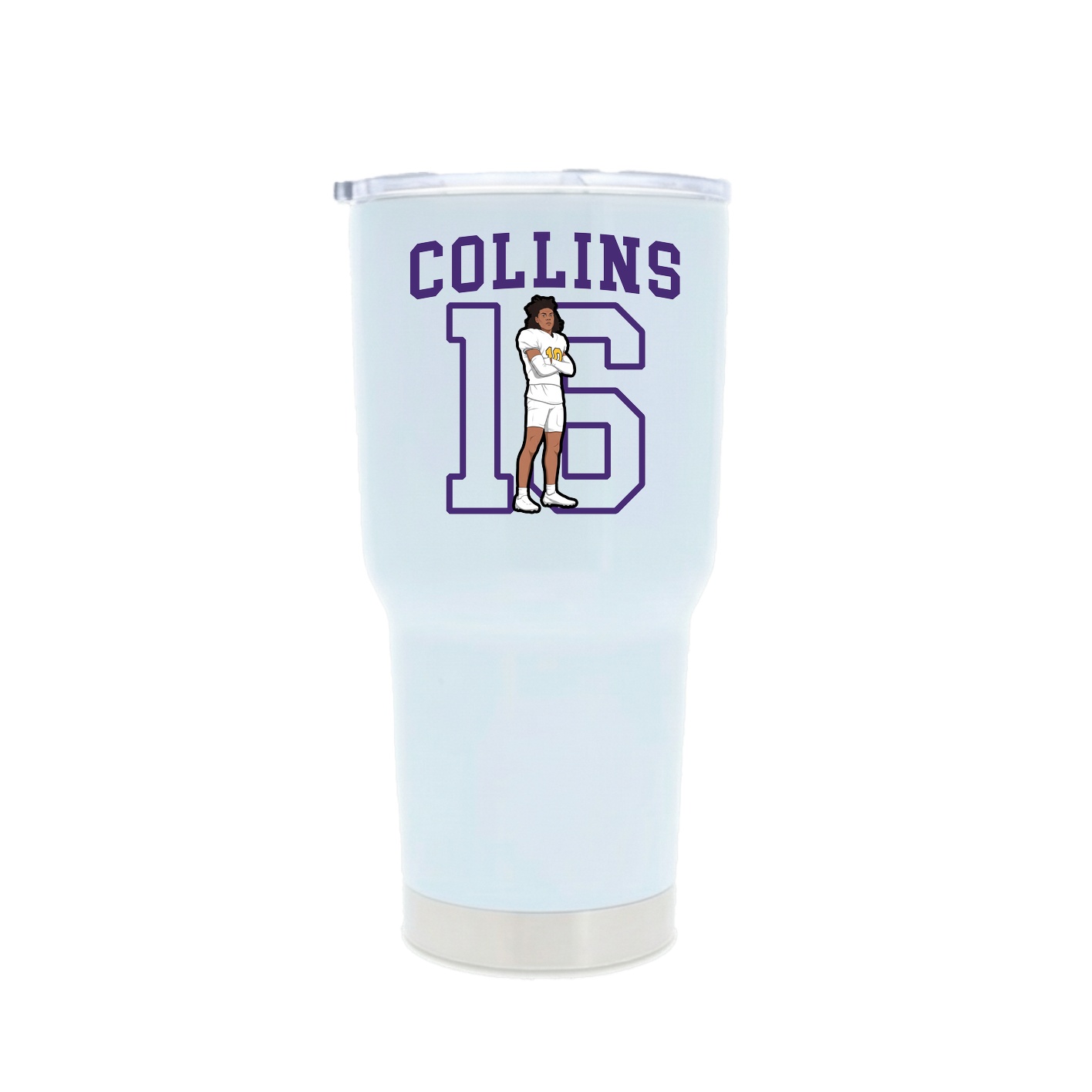 30oz Stainless Steel Tumbler — Shirsey in White
