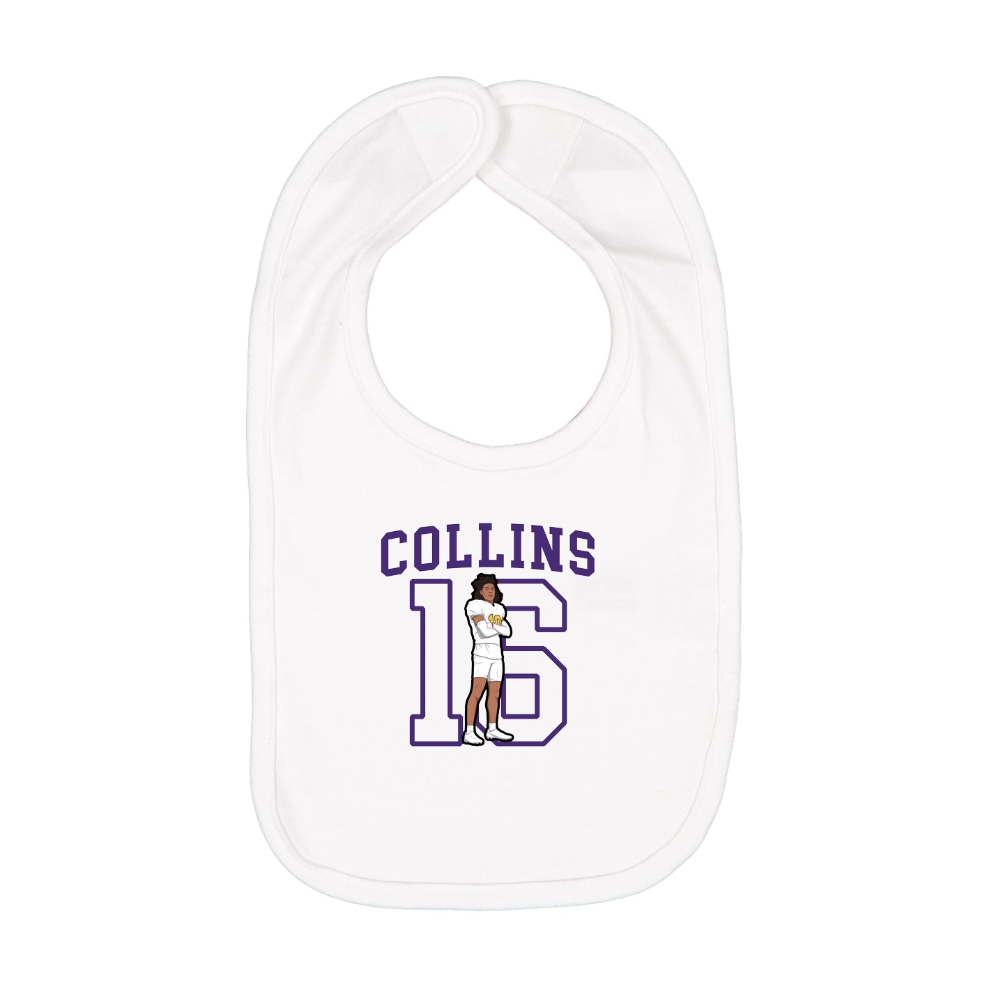 Infant Bib — Shirsey in White