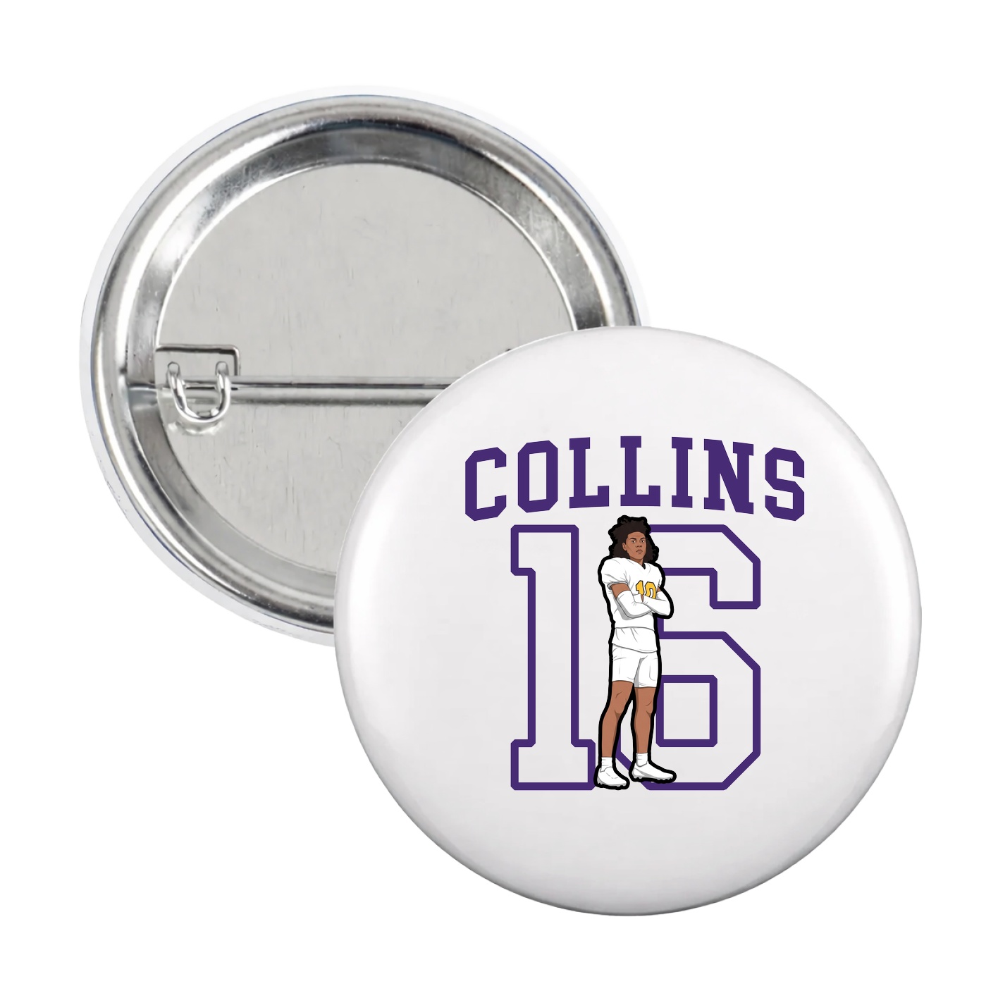 Game Day Button — Shirsey in White