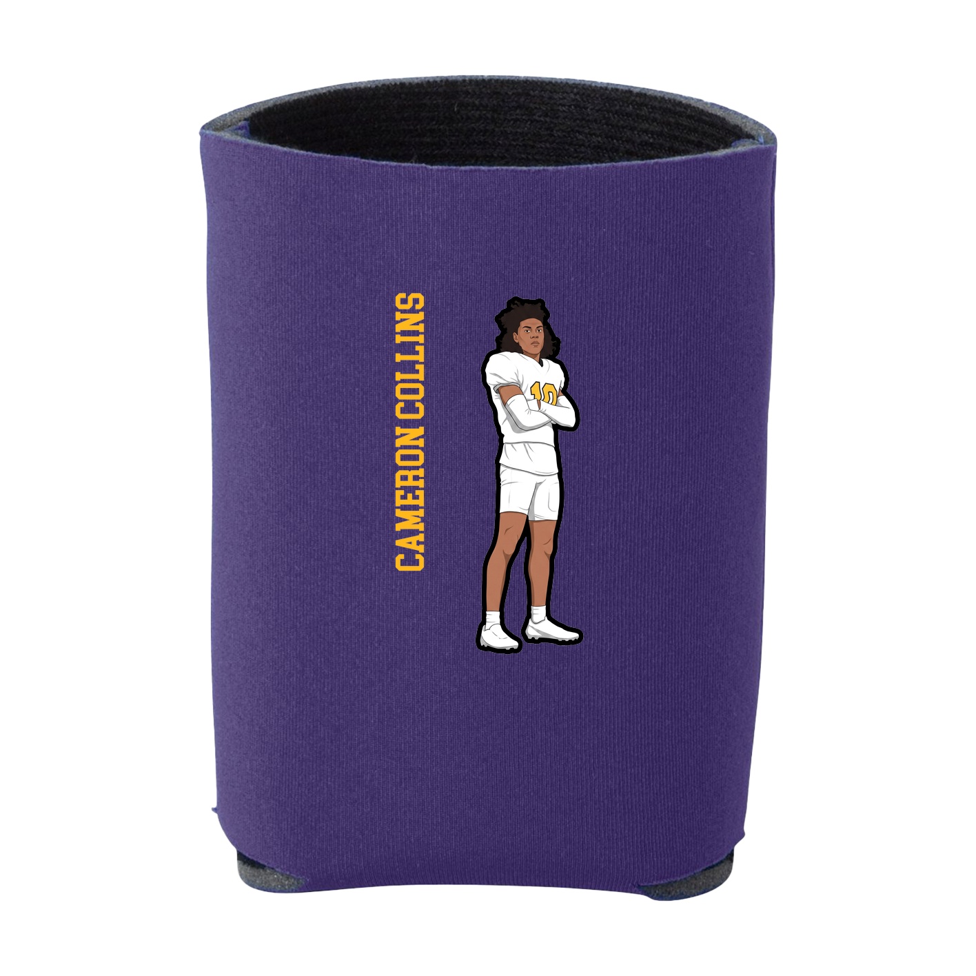 Can Holder — Name Vertical in Purple