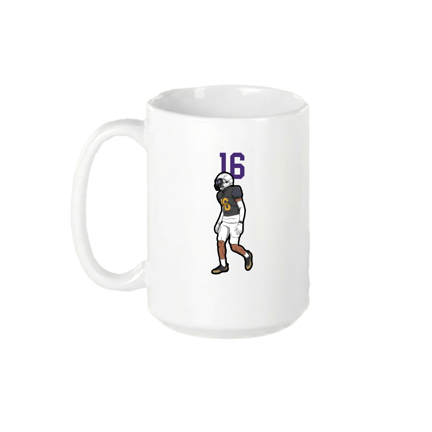 15oz Coffee Mug — Number Top in White
