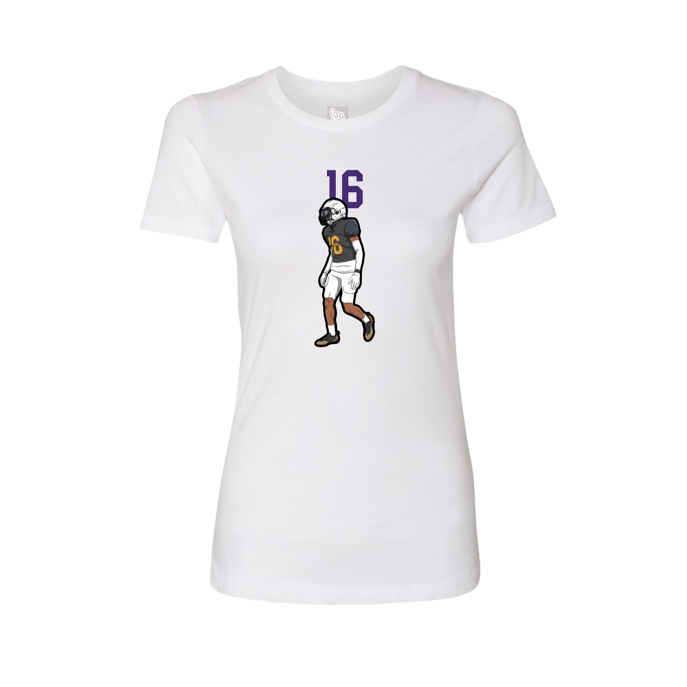 Womens Tee — Number Top in White