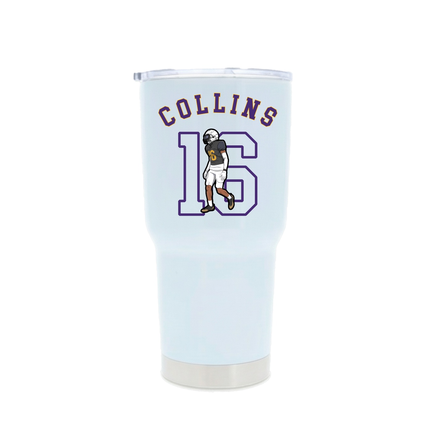 30oz Stainless Steel Tumbler — Shirsey Arch in White