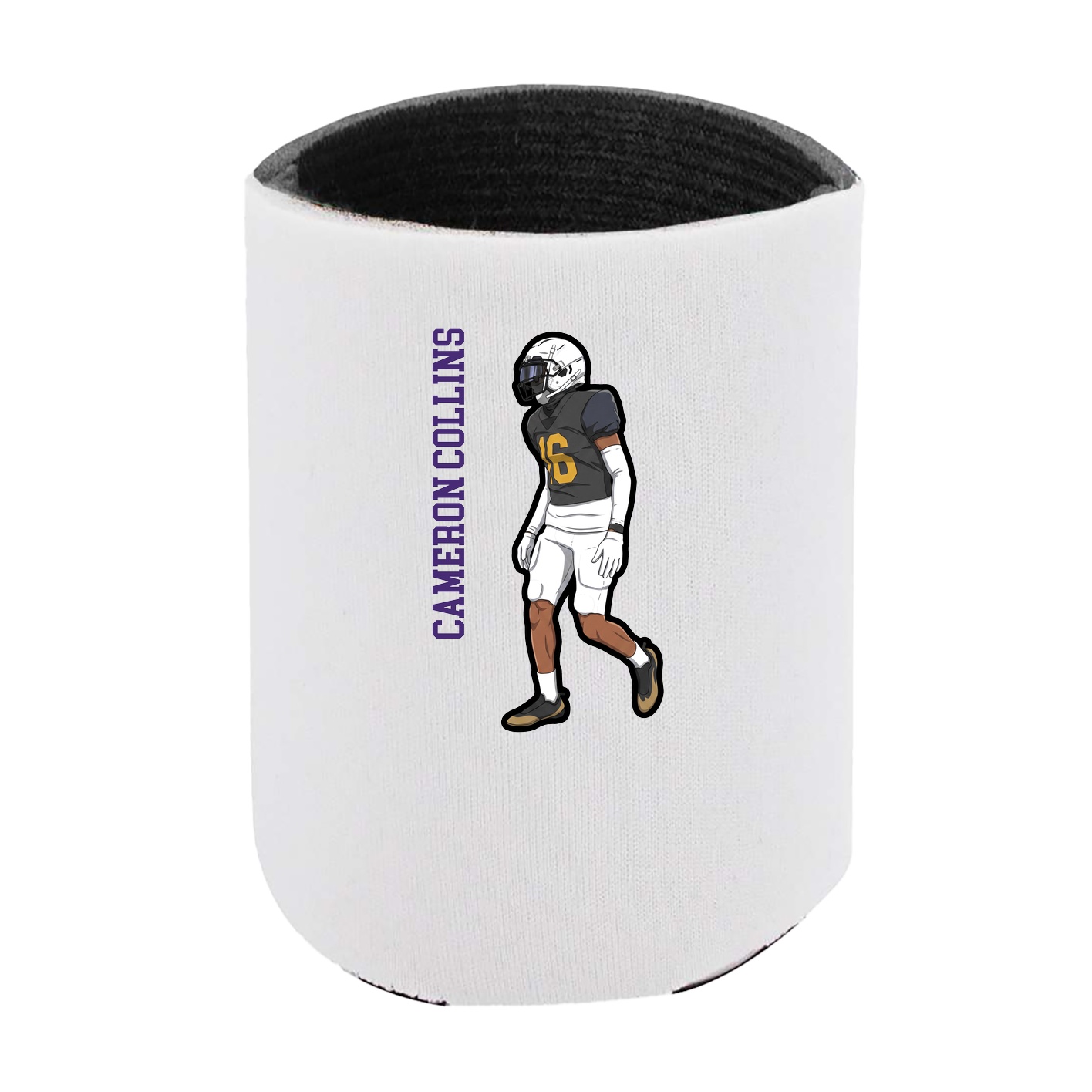 Can Holder — Name Vertical in White