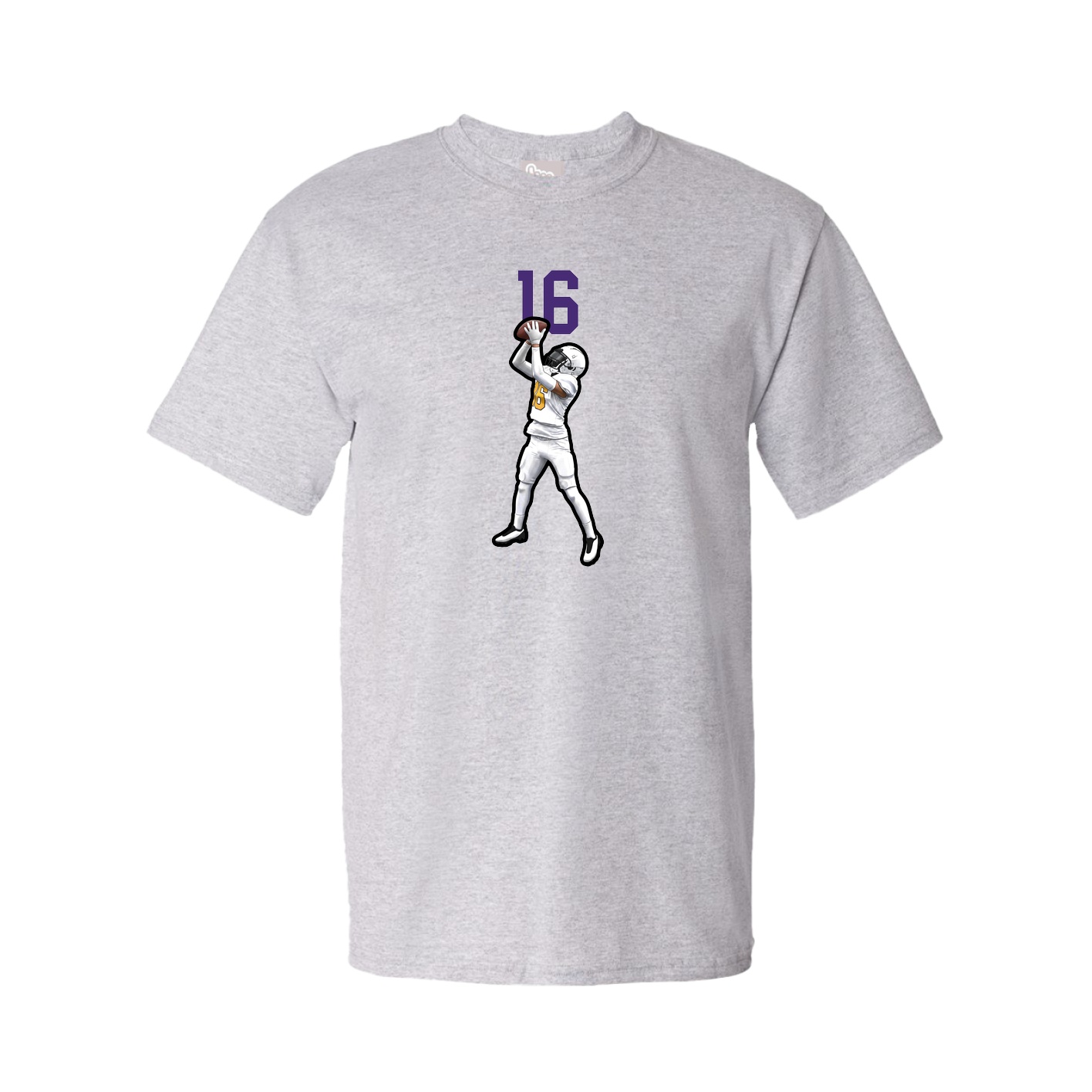 Youth Tee — Number Top in Grey