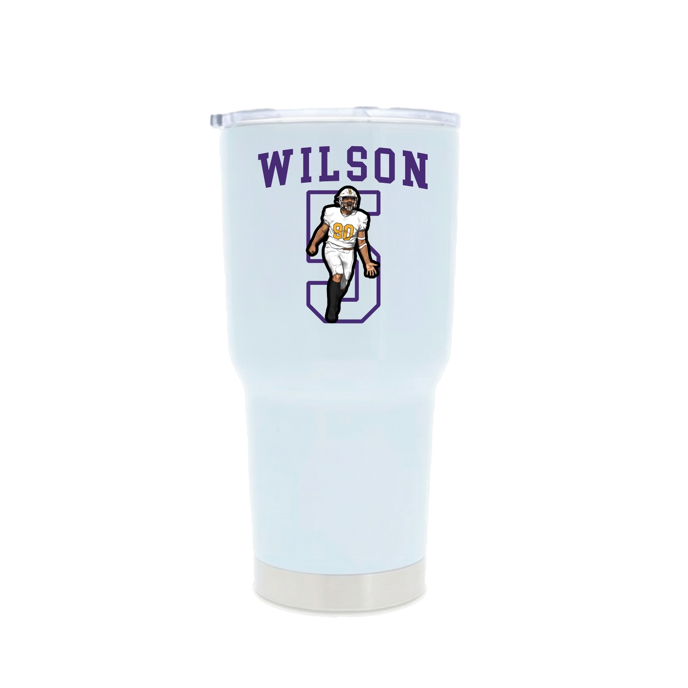 30oz Stainless Steel Tumbler — Shirsey in White