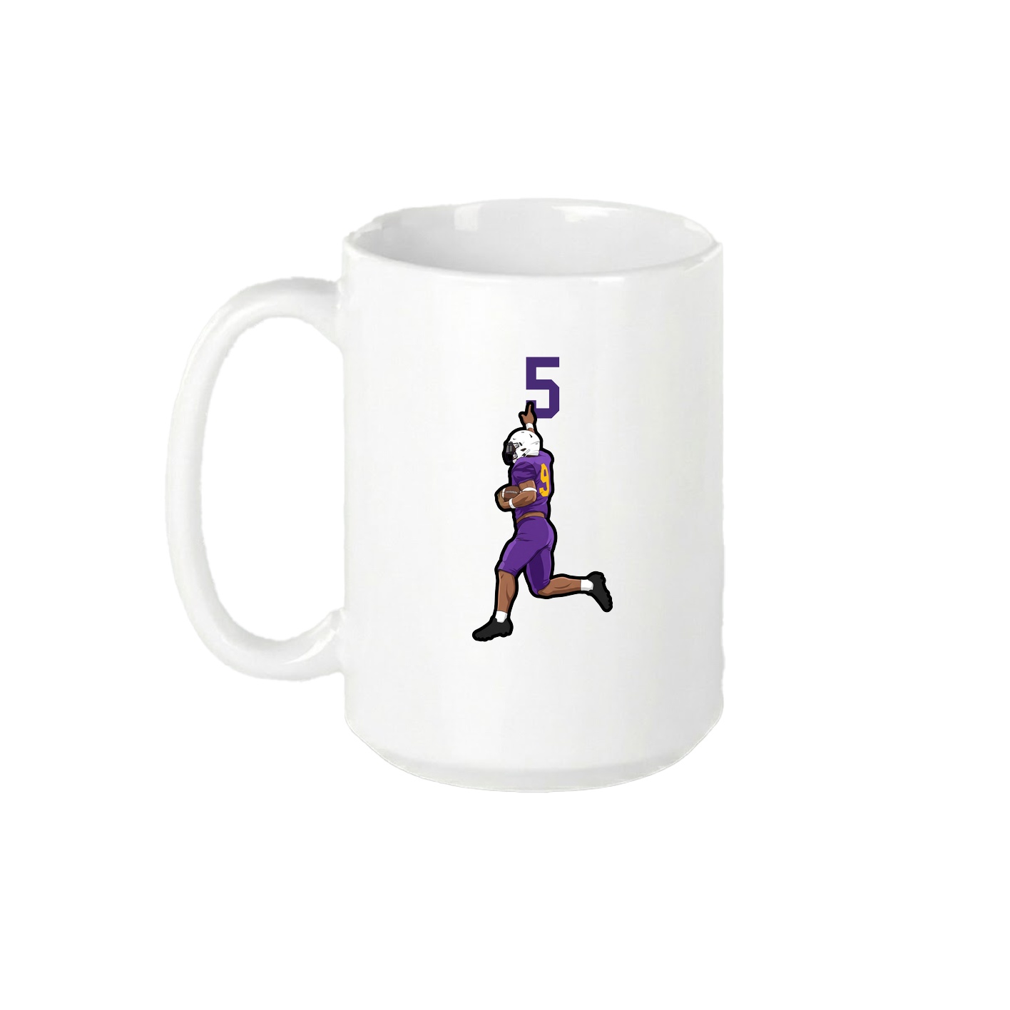 15oz Coffee Mug — Number Top in White