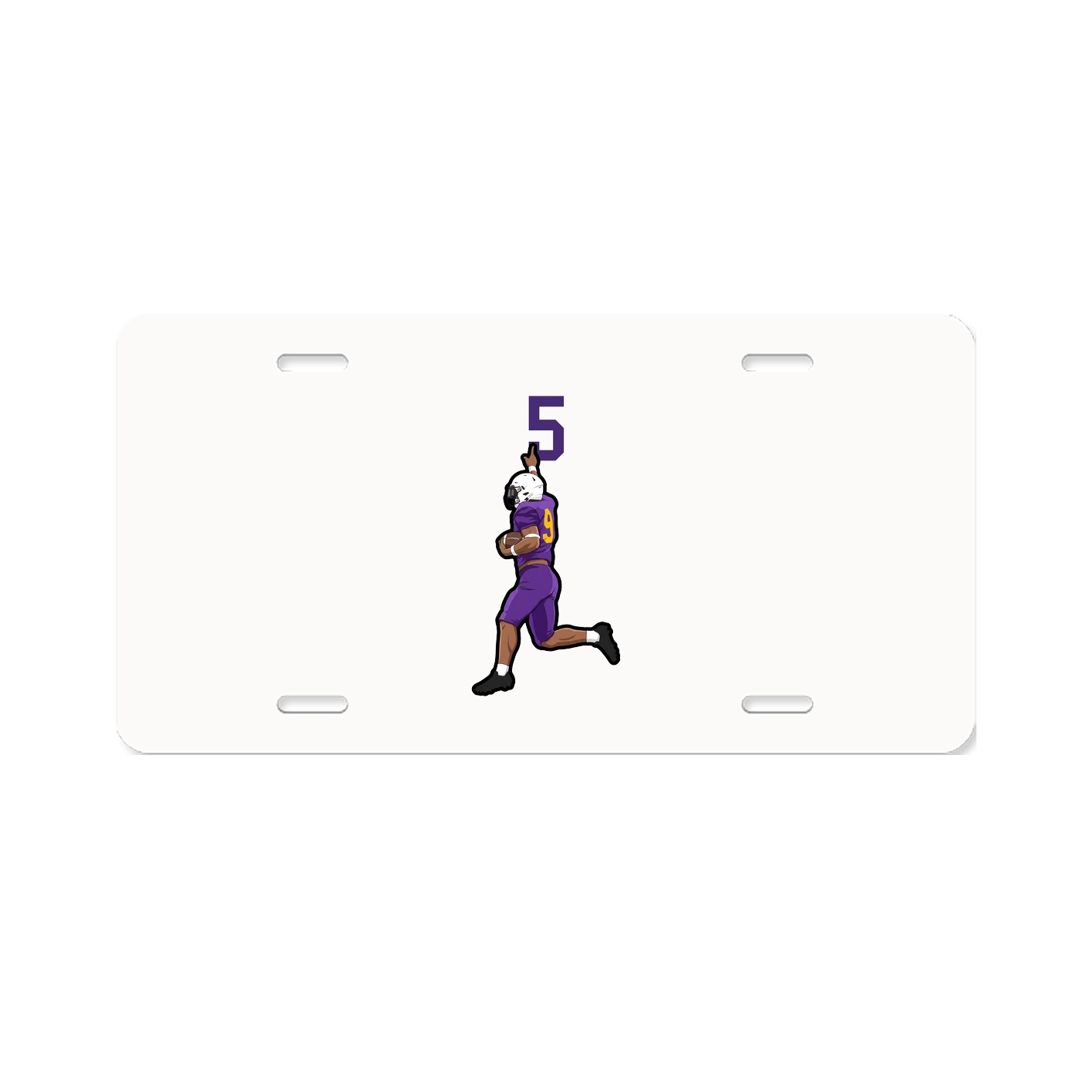 License Plate — Number Top in Classic
