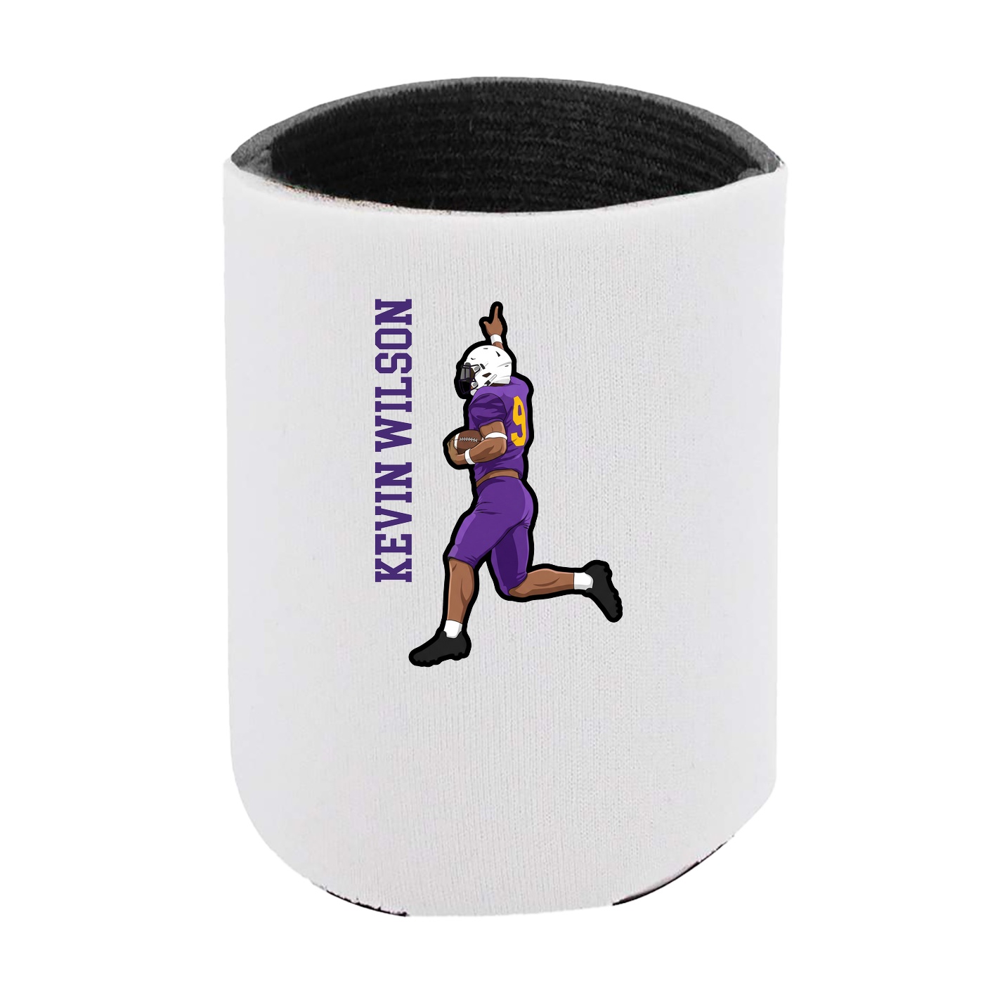 Can Holder — Name Vertical in White